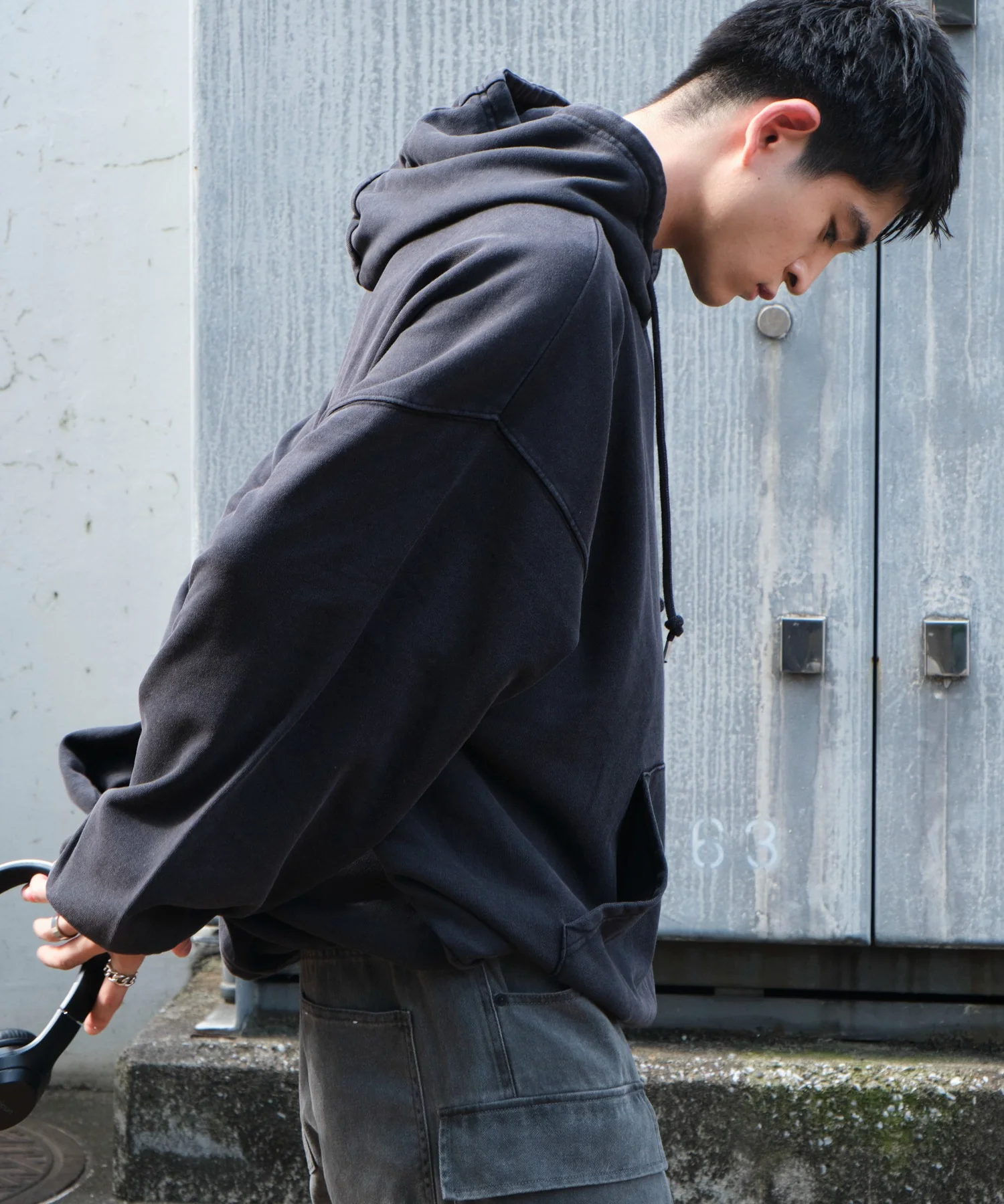 アシッドウォッシュバルーンパーカー - Image 25