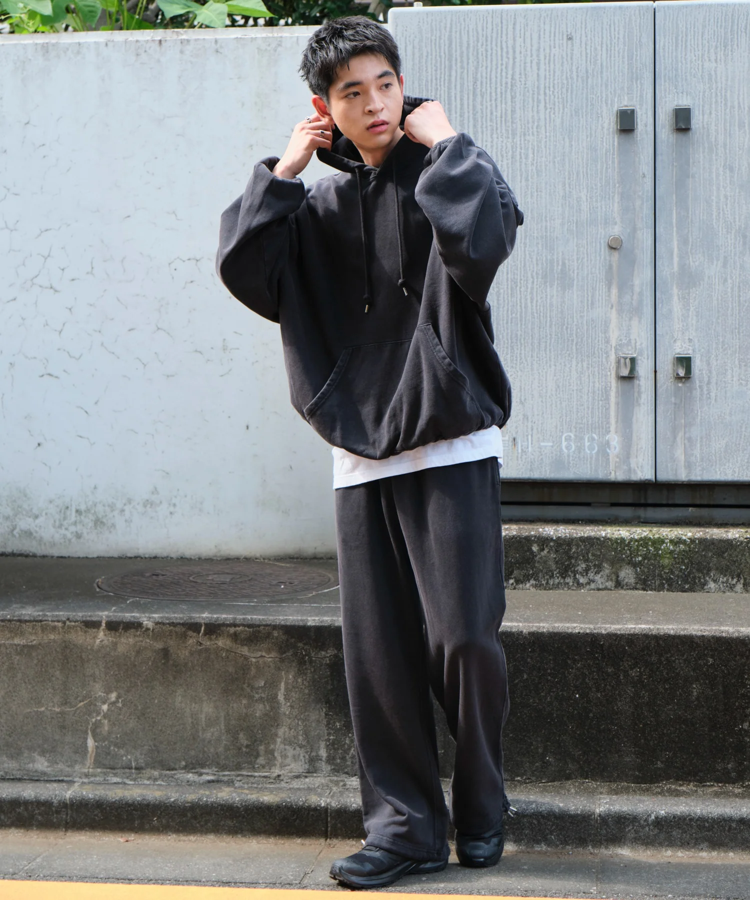 アシッドウォッシュバルーンパーカー - Image 30