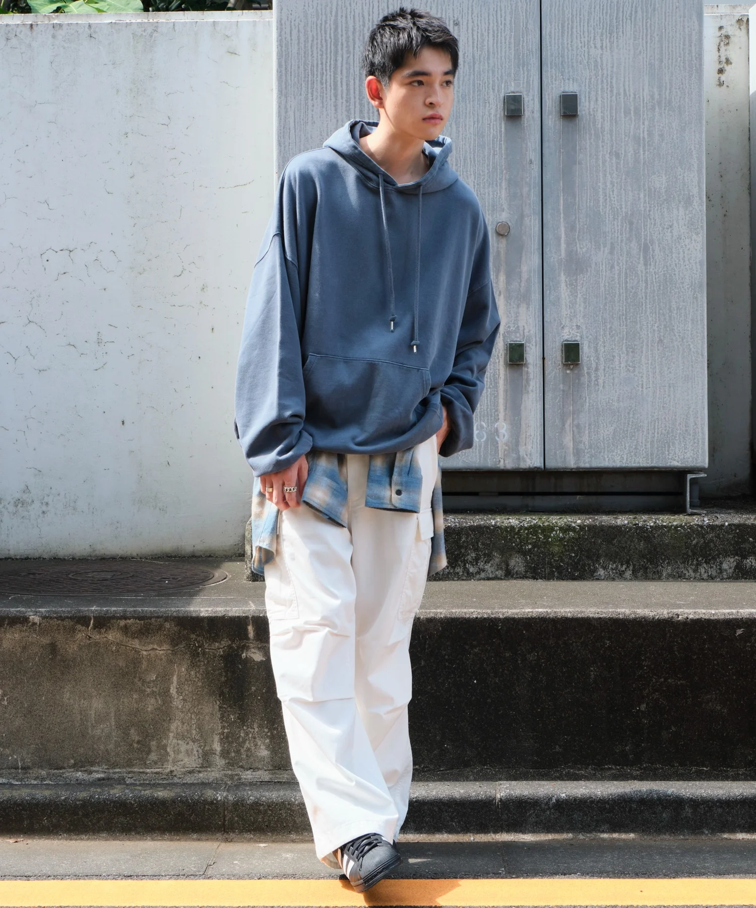 アシッドウォッシュバルーンパーカー - Image 6