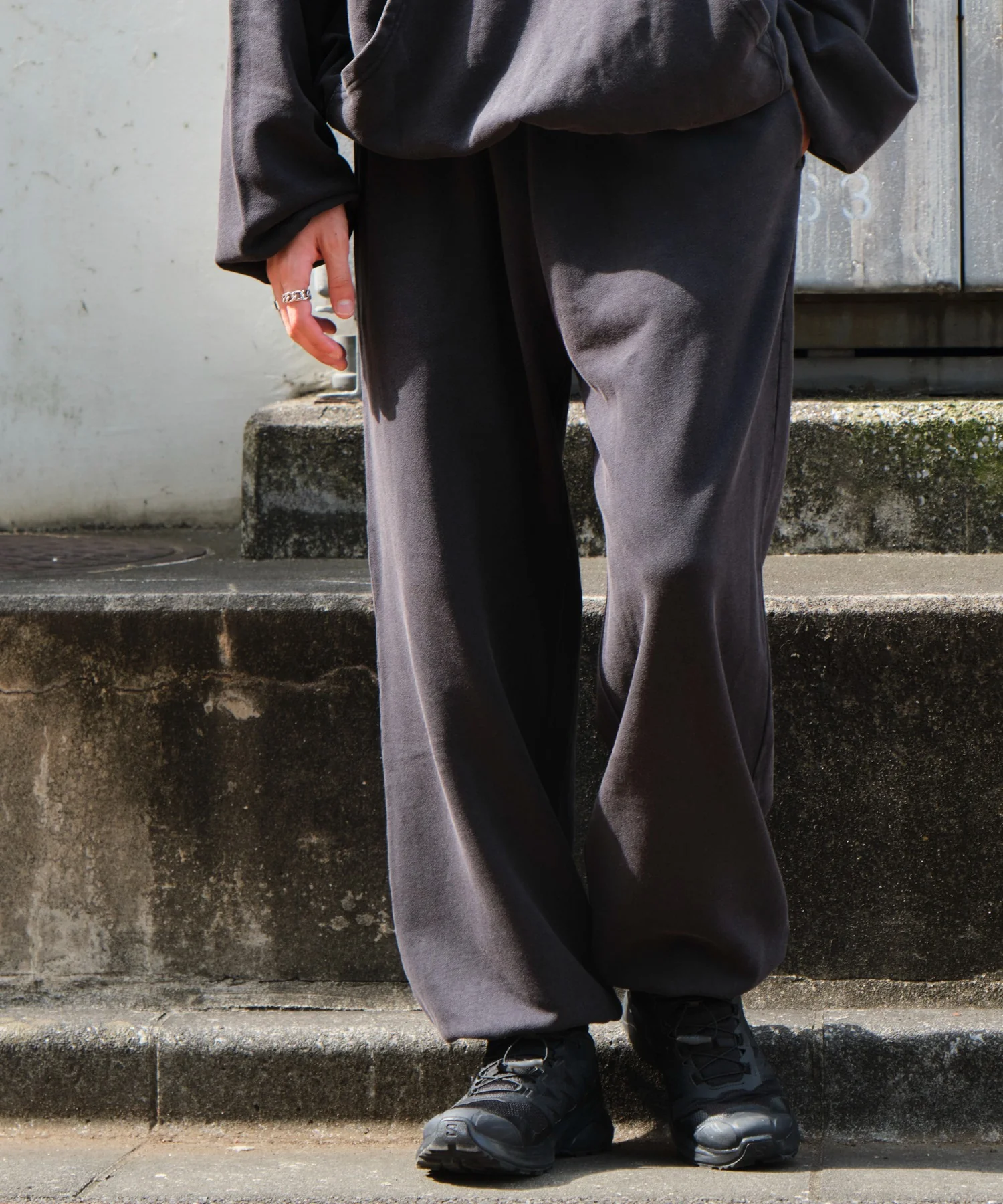 アシッドウォッシュワイドスウェットパンツ - Image 20