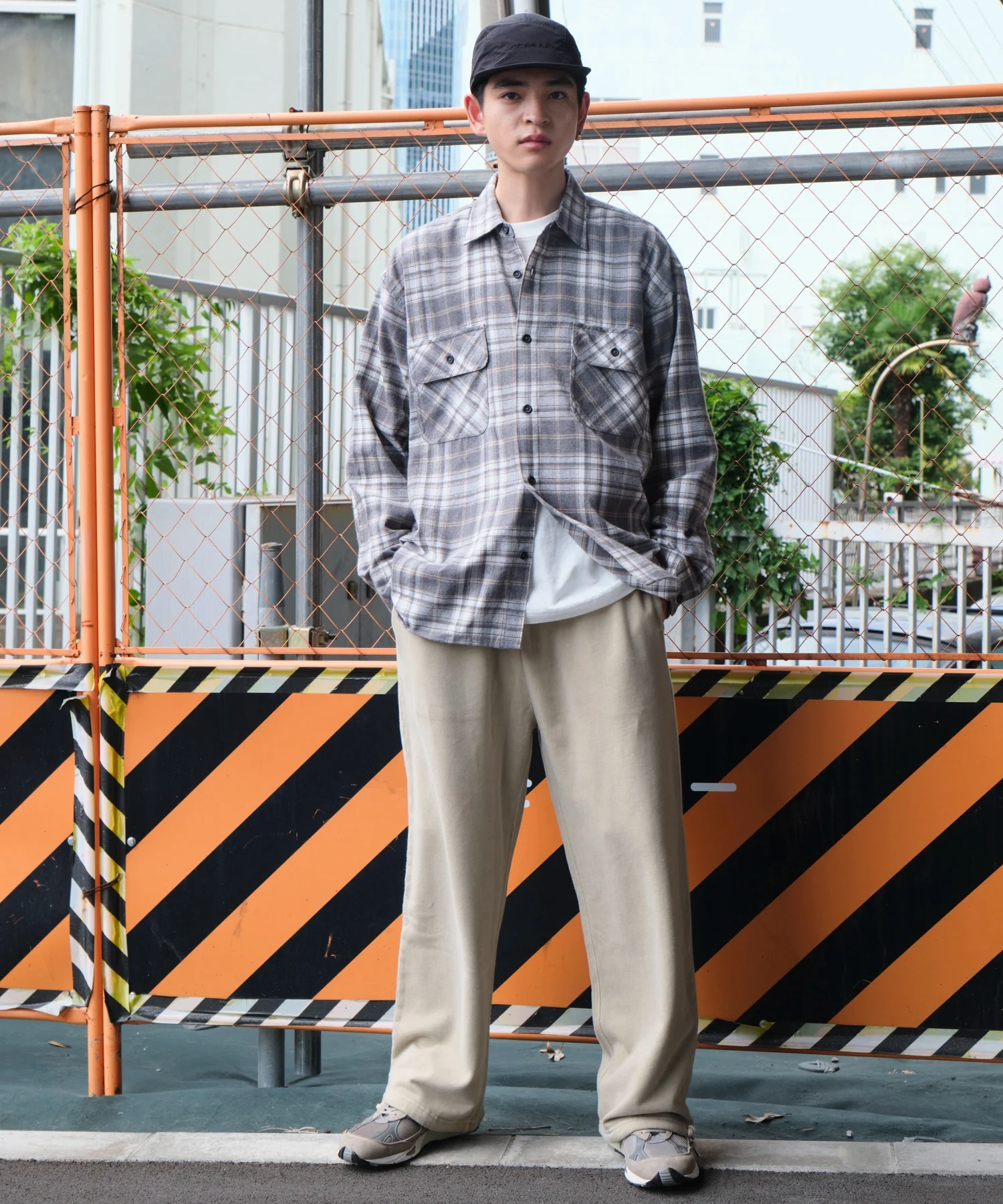 アシッドウォッシュワイドスウェットパンツ - Image 4