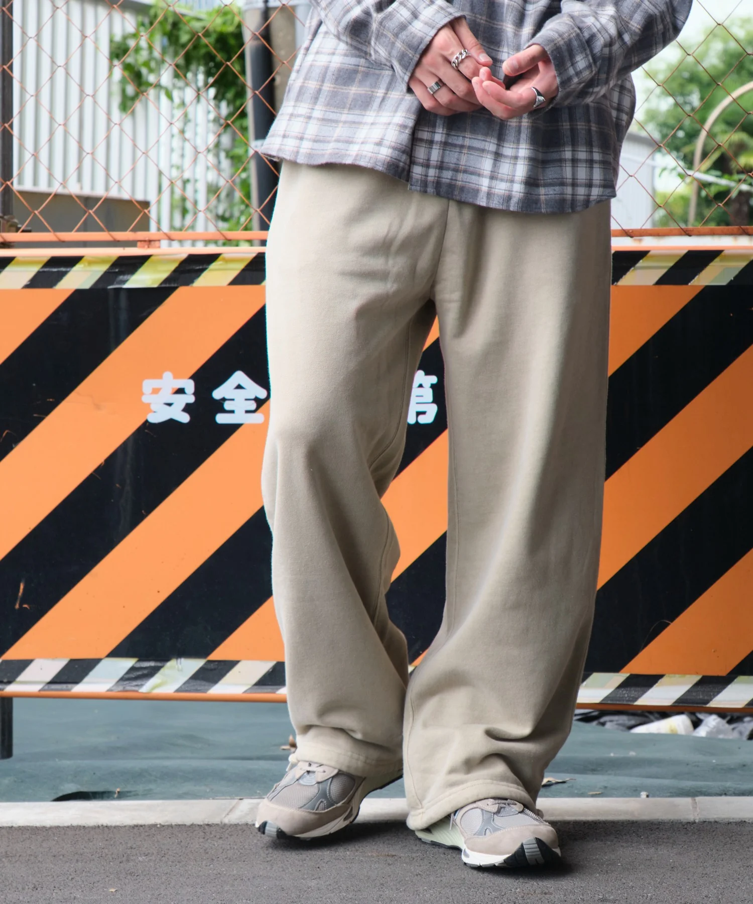 アシッドウォッシュワイドスウェットパンツ - Image 9
