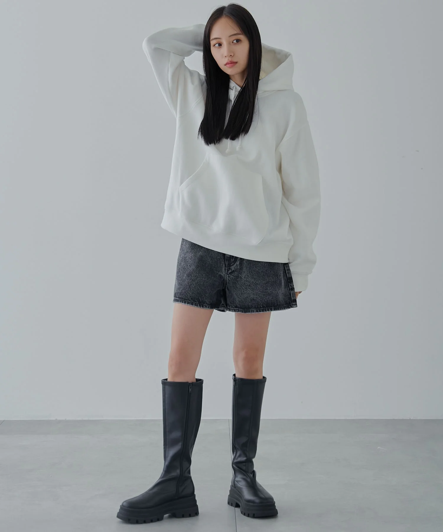 リラックスフィットスウェットプルパーカー - Image 19