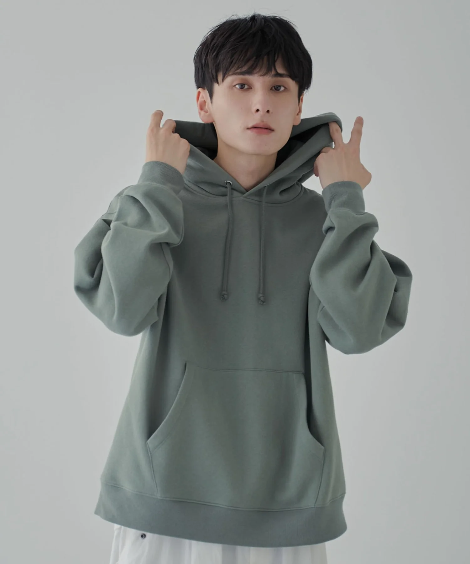 リラックスフィットスウェットプルパーカー - Image 6
