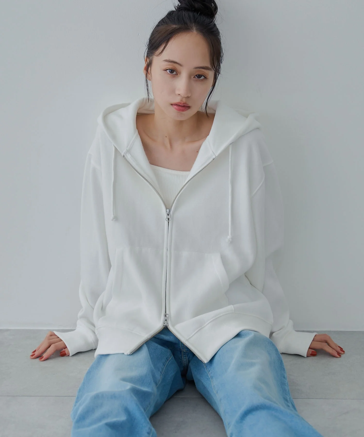 リラックスフィットダブルZIPパーカー - Image 18