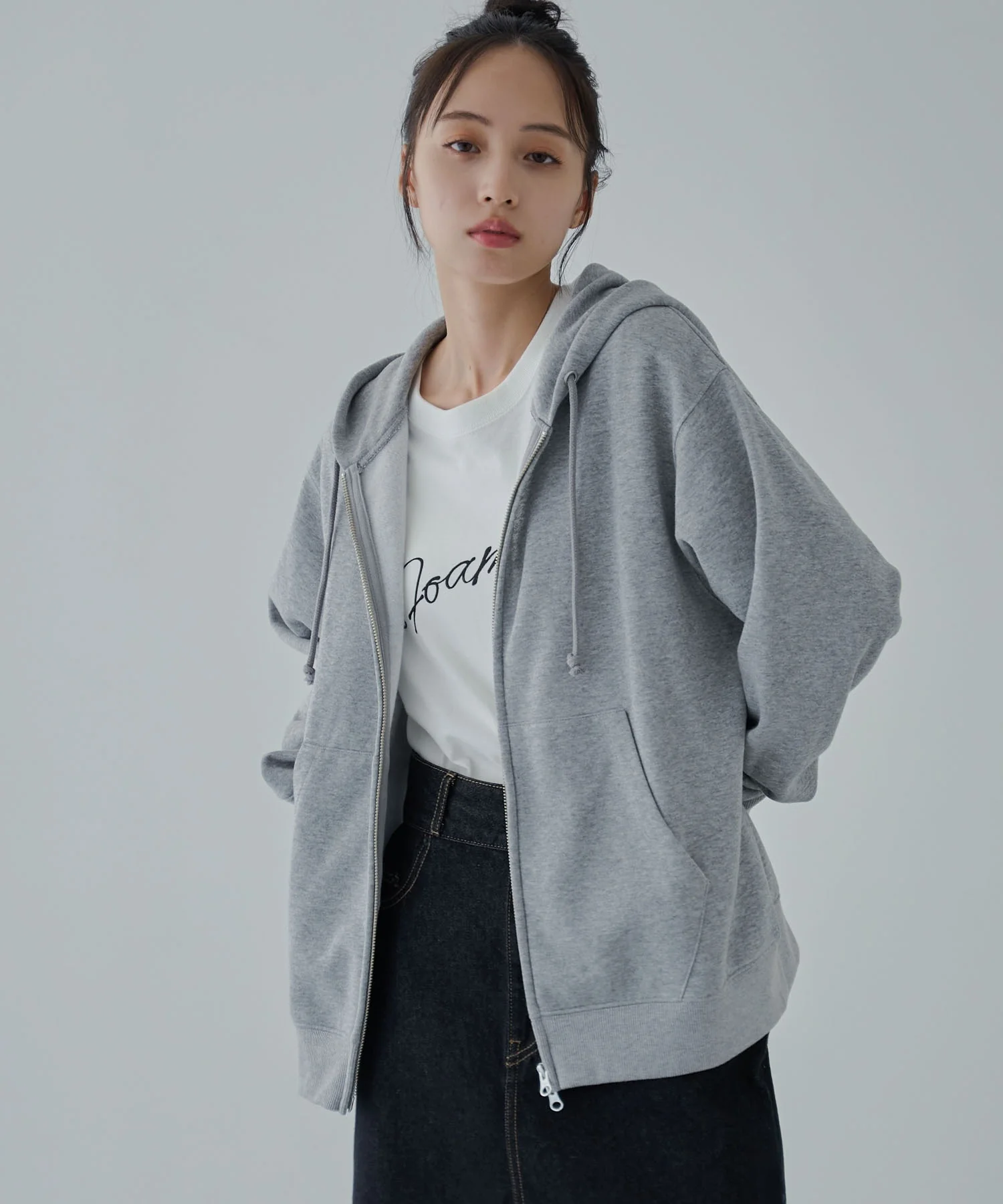 リラックスフィットダブルZIPパーカー - Image 25