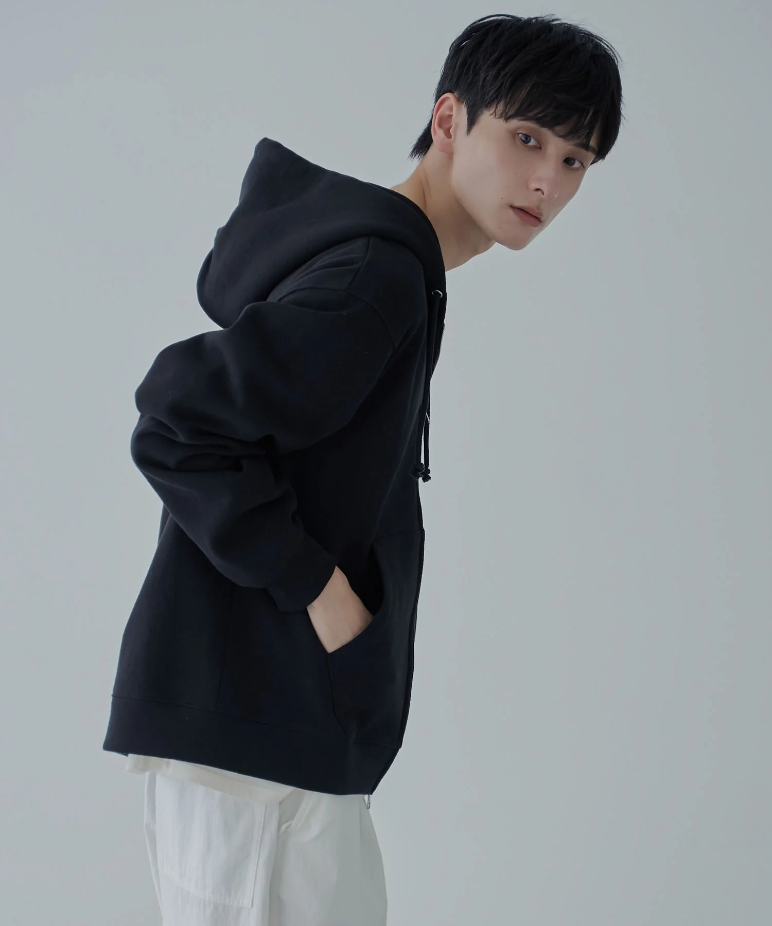 リラックスフィットダブルZIPパーカー - Image 30