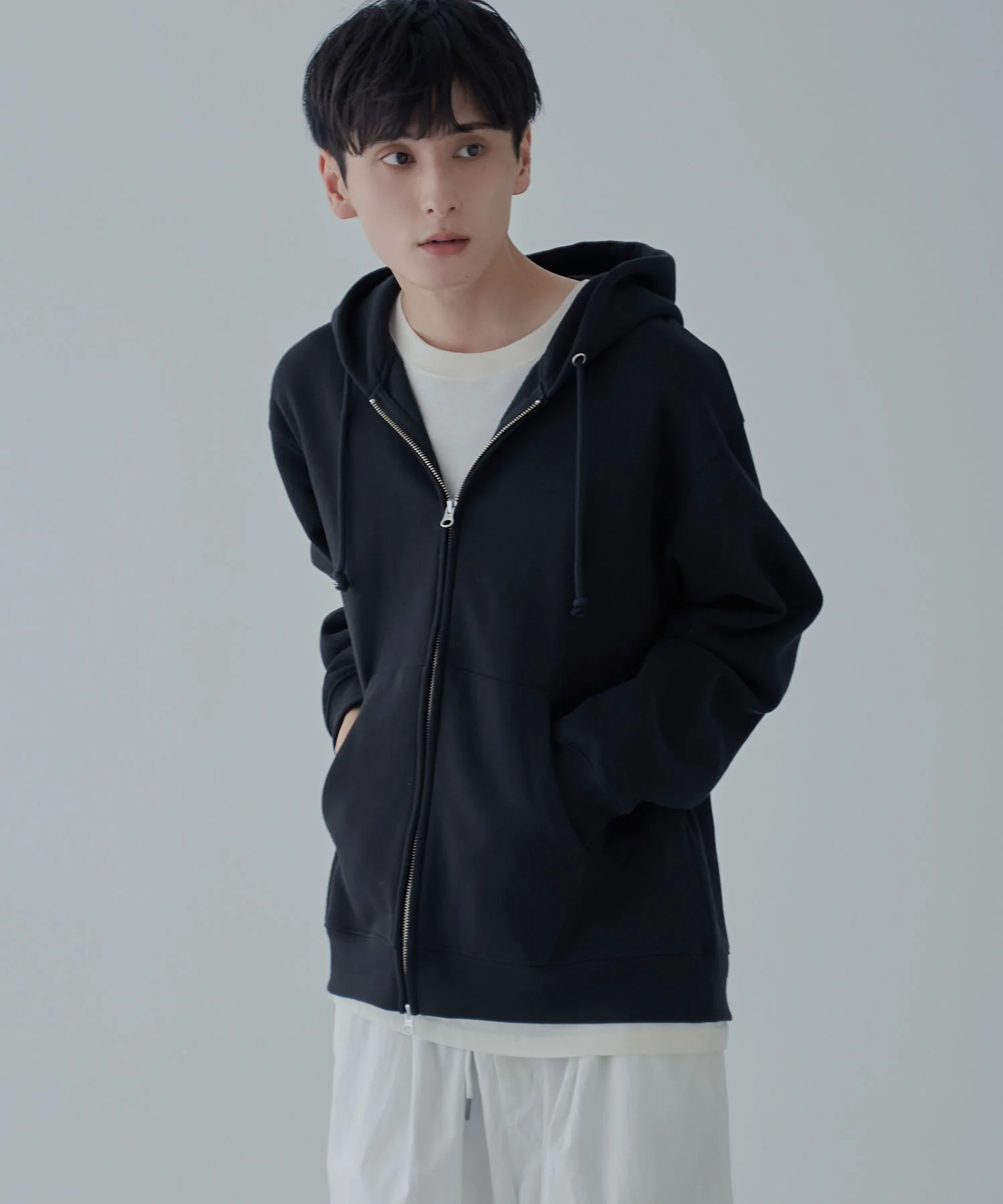 リラックスフィットダブルZIPパーカー - Image 31