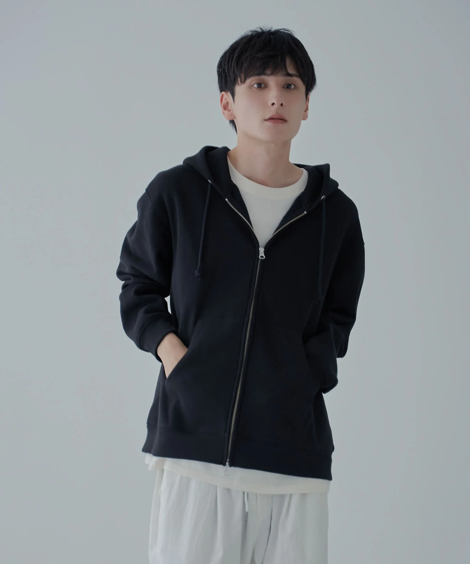 リラックスフィットダブルZIPパーカー - Image 32