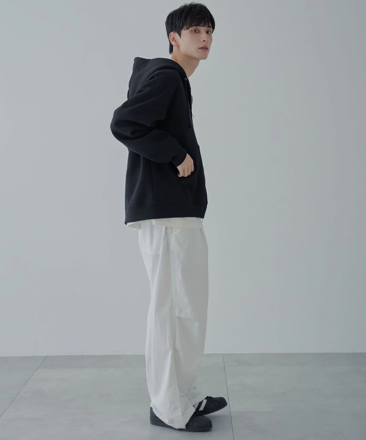 リラックスフィットダブルZIPパーカー - Image 33