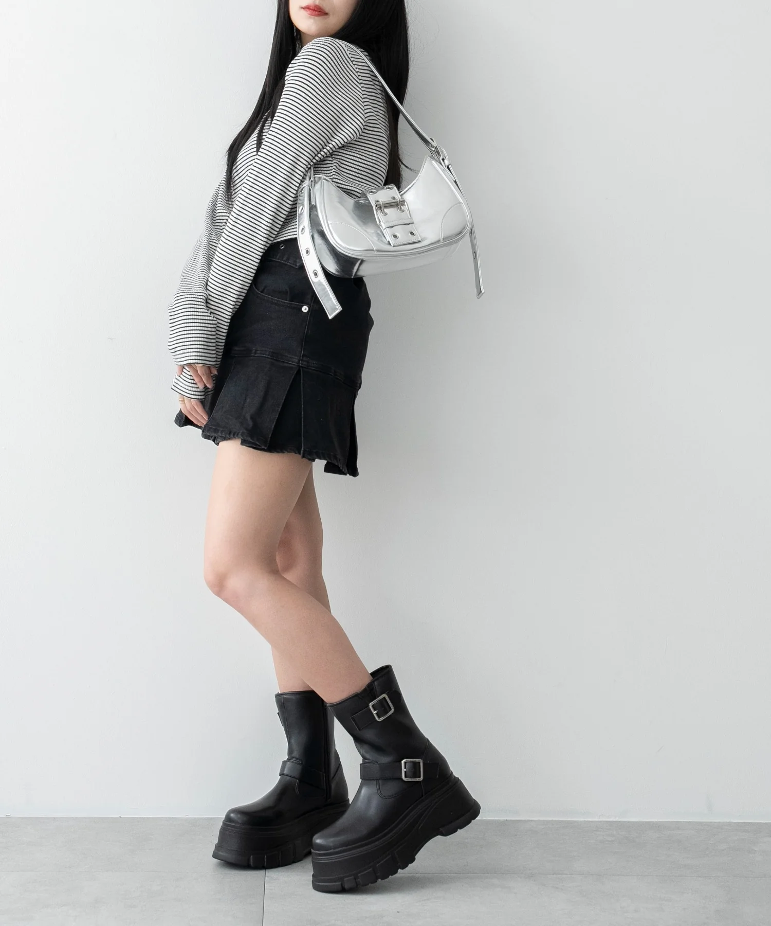 厚底ボリュームエンジニアブーツ - Image 5