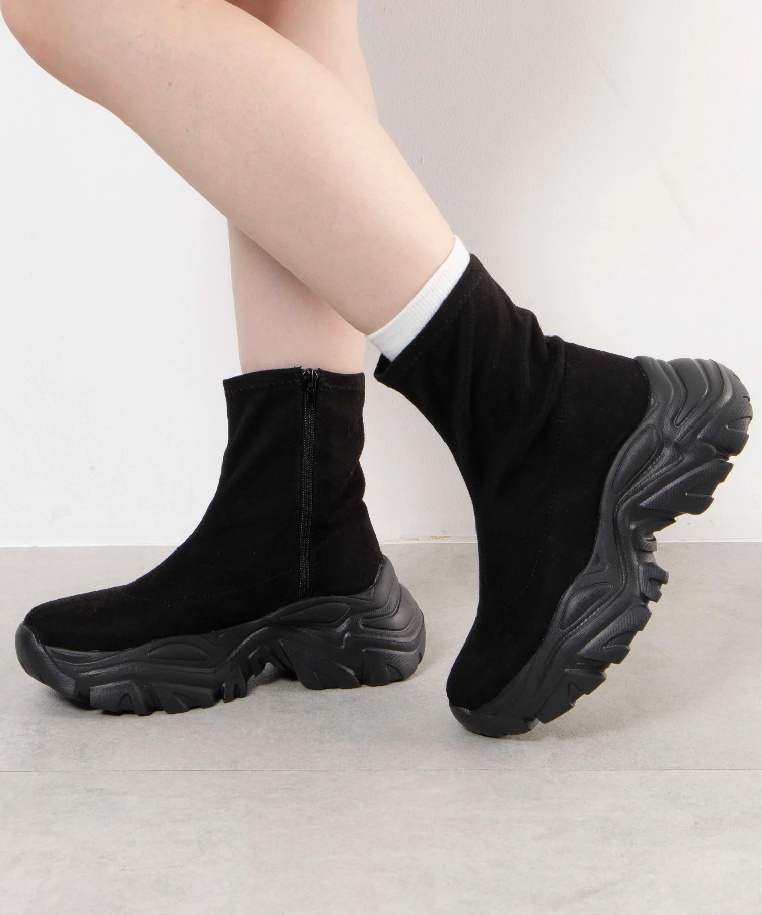 厚底スニーカーソールショートブーツ - Image 7