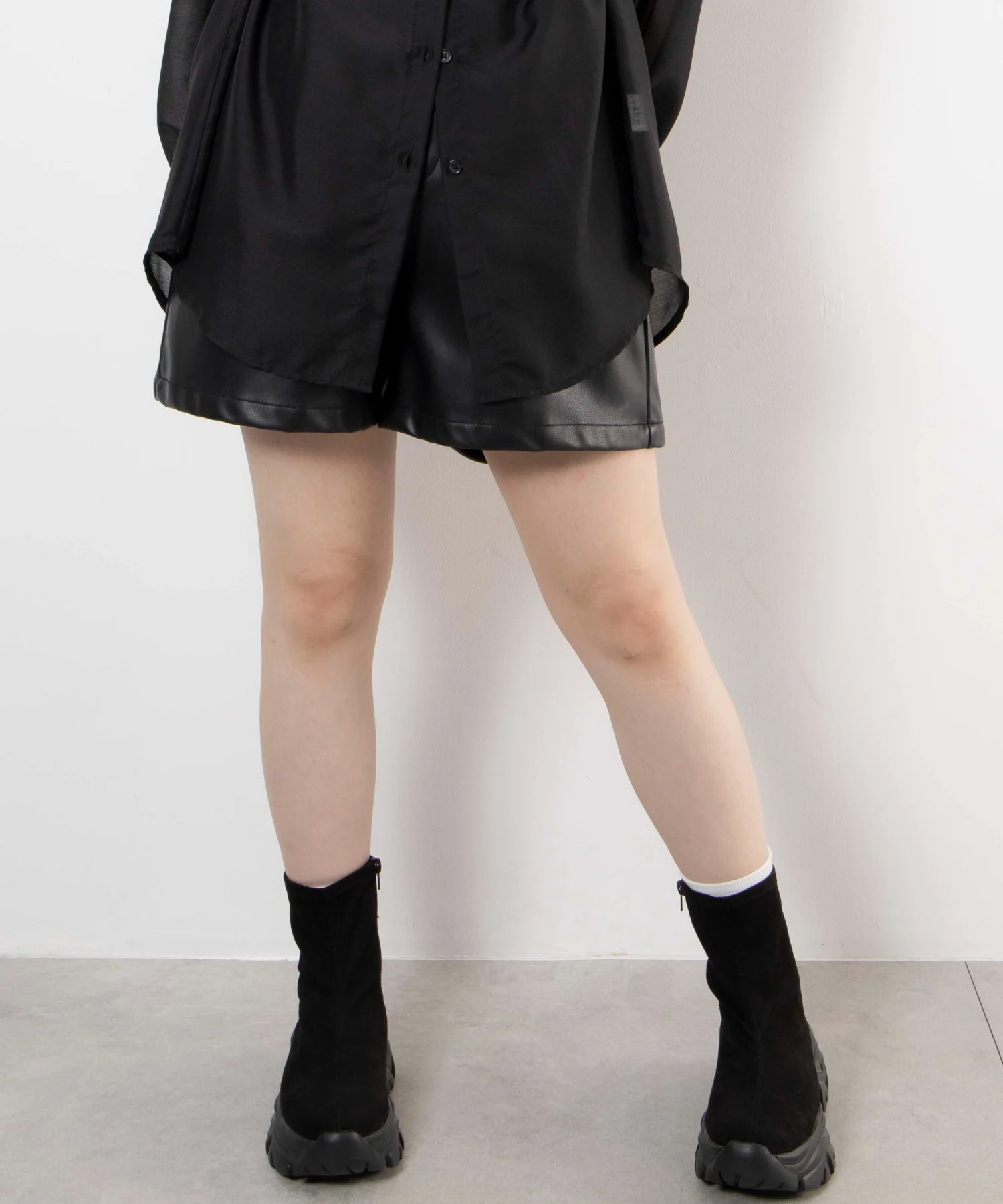 厚底スニーカーソールショートブーツ - Image 8