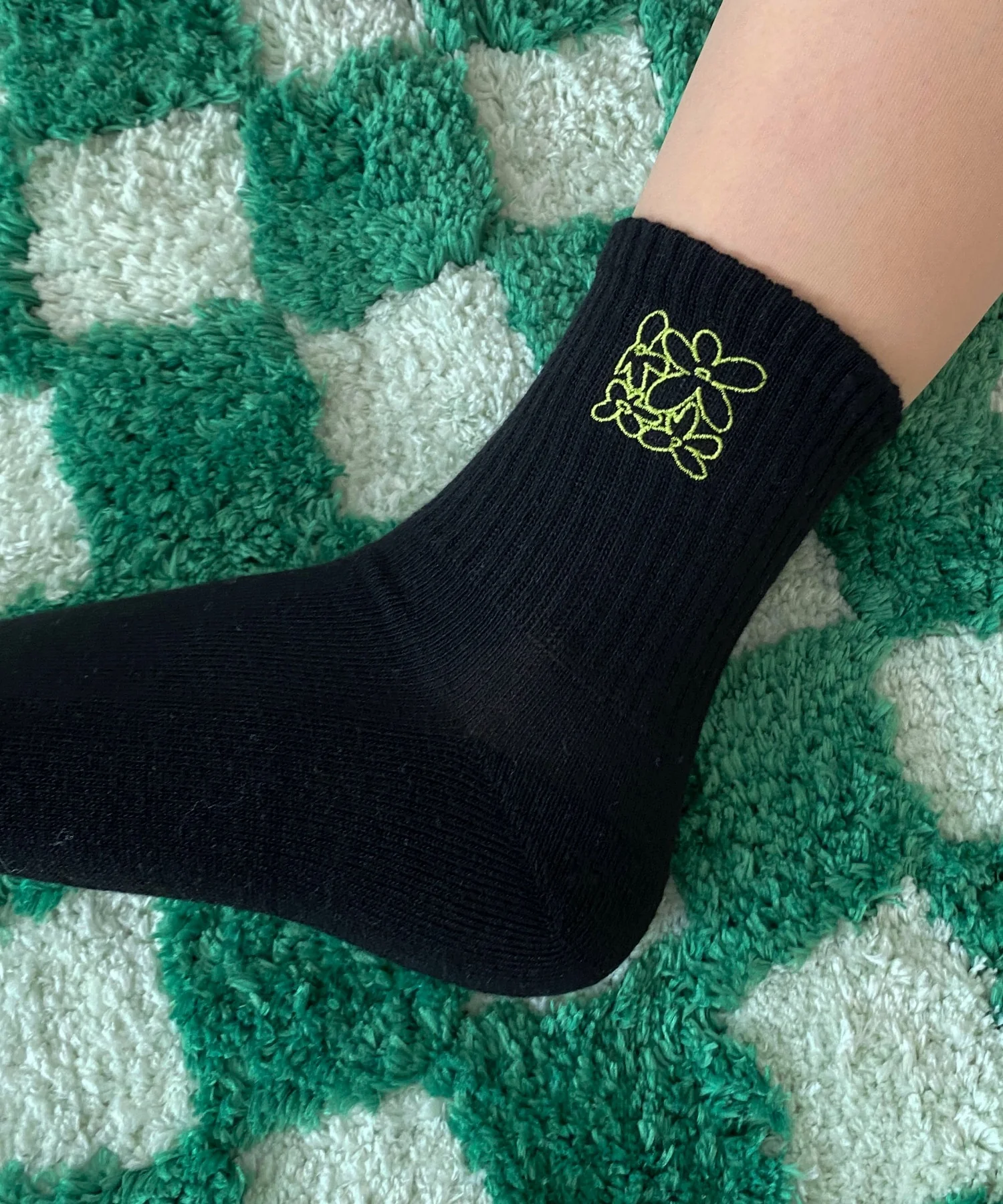 底パイル刺繍デザインソックス（丈14㎝） - Image 8