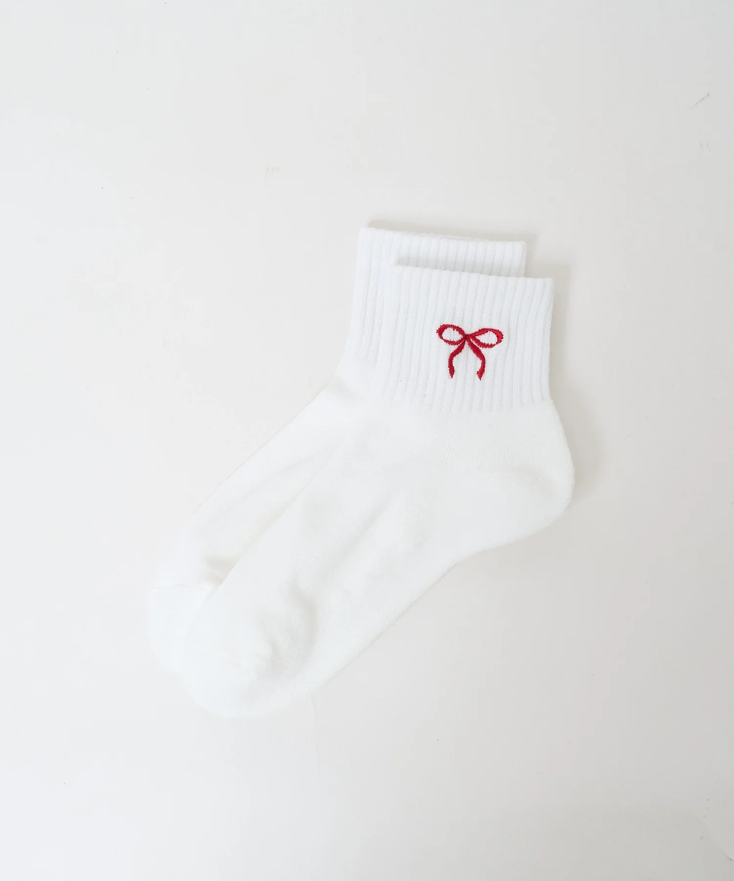 リボン刺繍アンクルパイルソックス(23-25cm) - Image 10