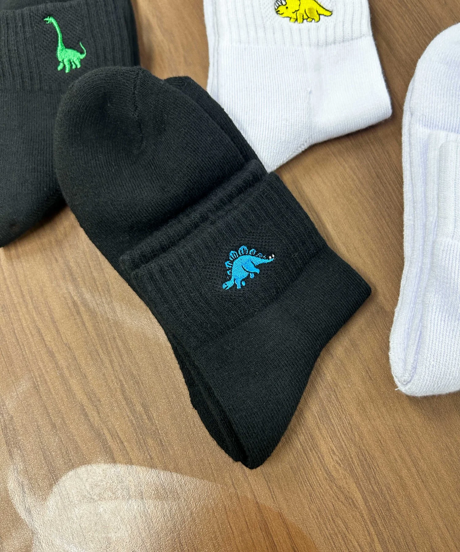 ダイナソー刺繍アンクルソックス(23-25cm) - Image 3