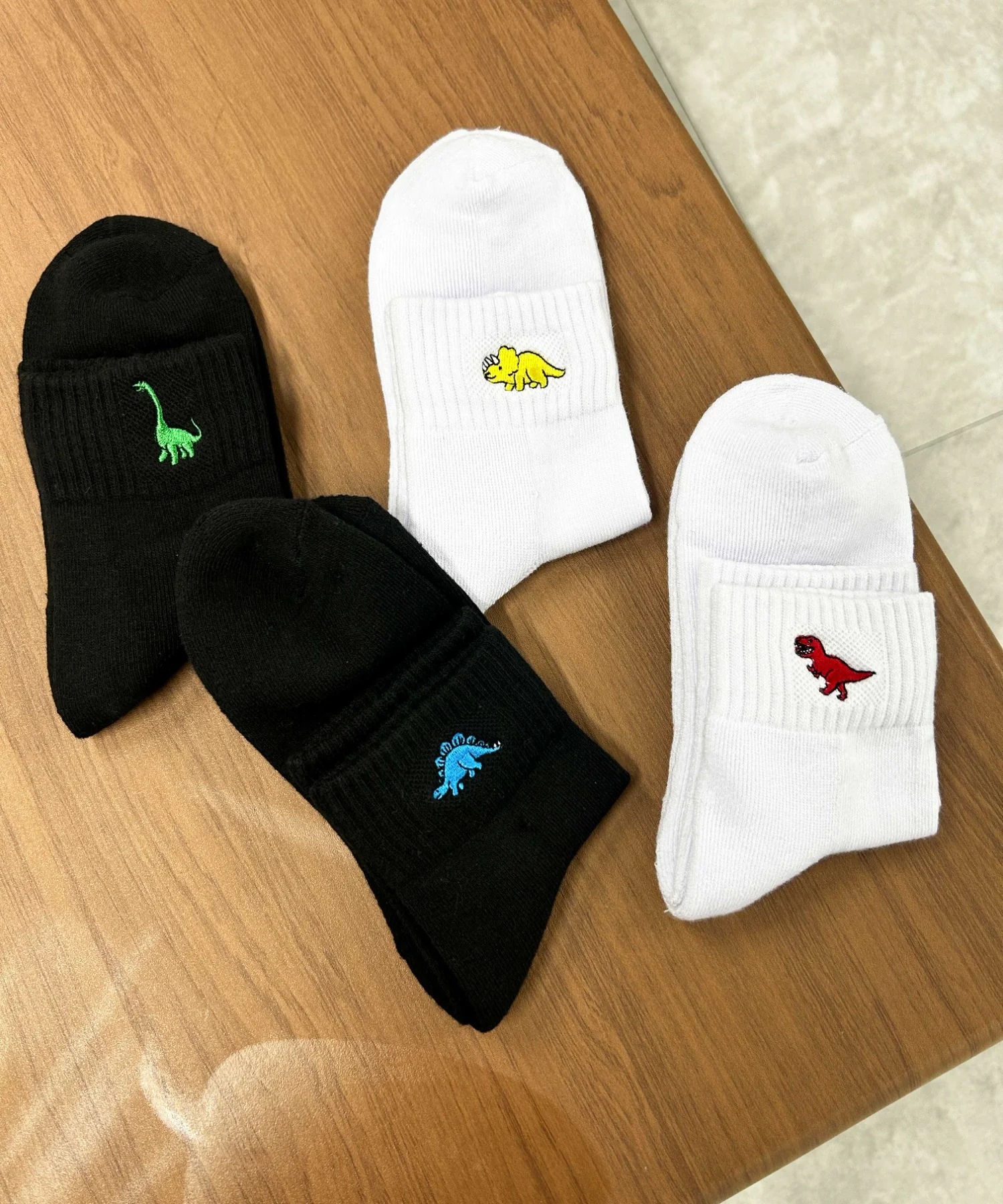 ダイナソー刺繍アンクルソックス(23-25cm) - Image 5