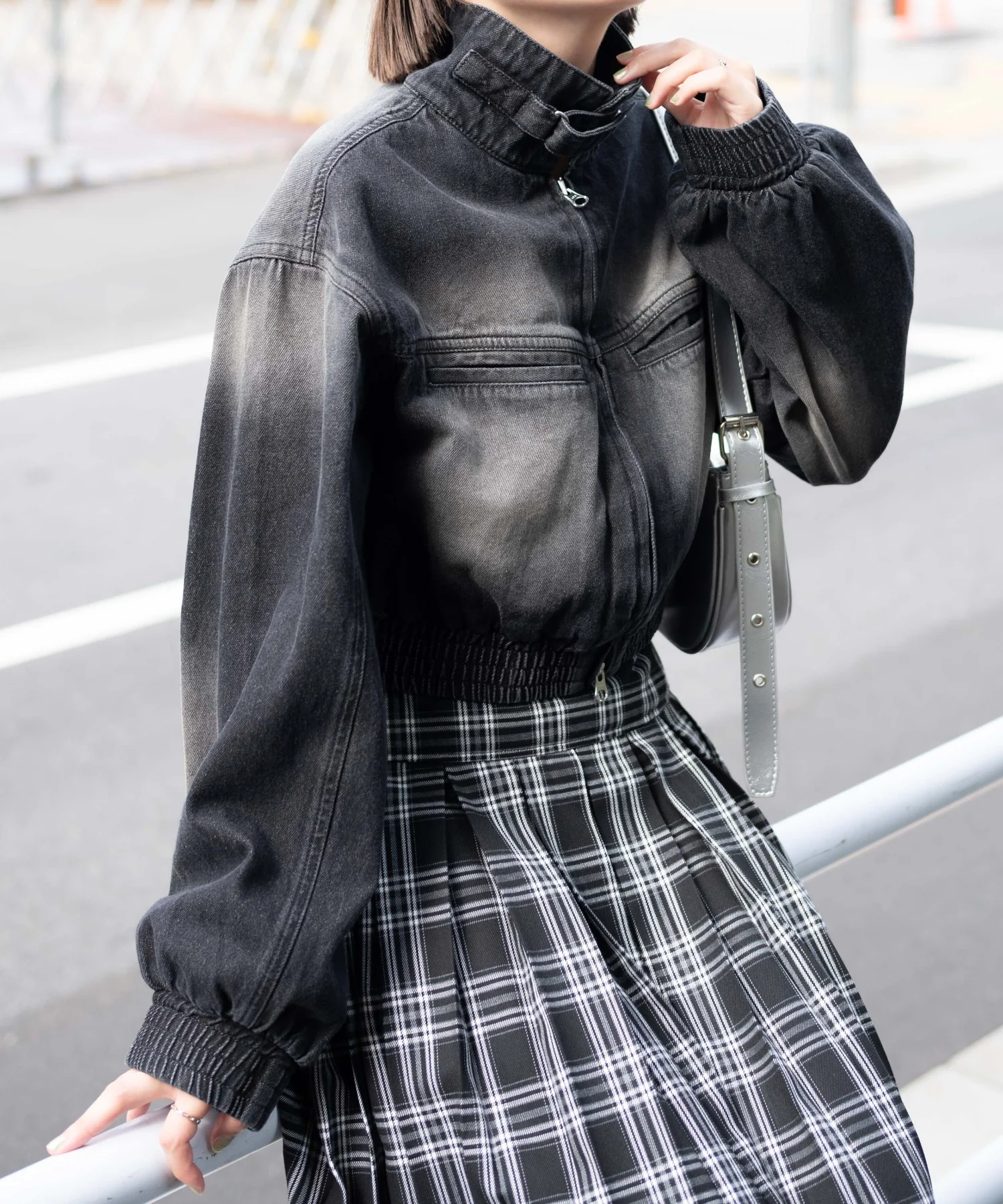 ヴィンテージウォッシュバイカージャケット - Image 12