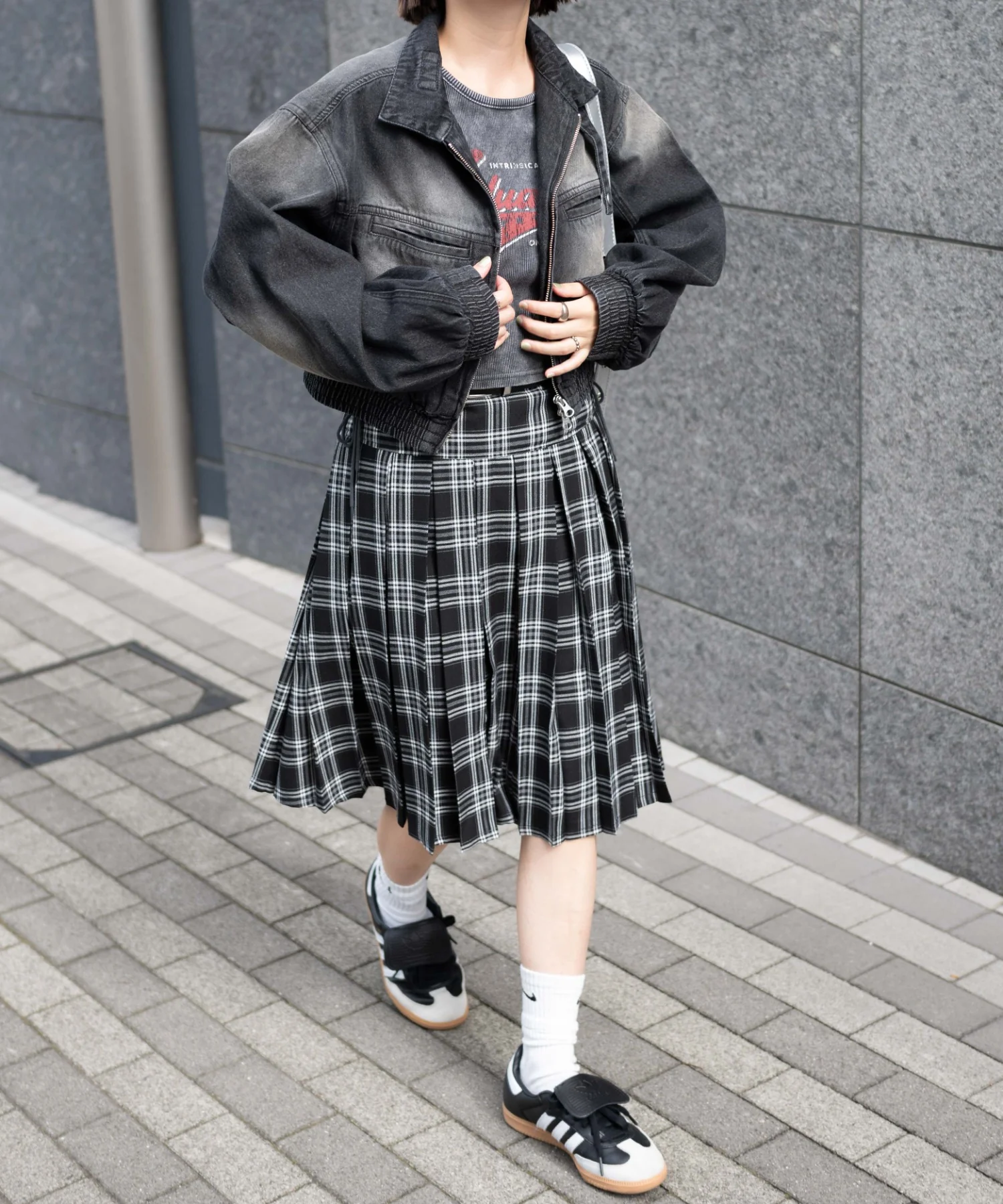 ヴィンテージウォッシュバイカージャケット - Image 4