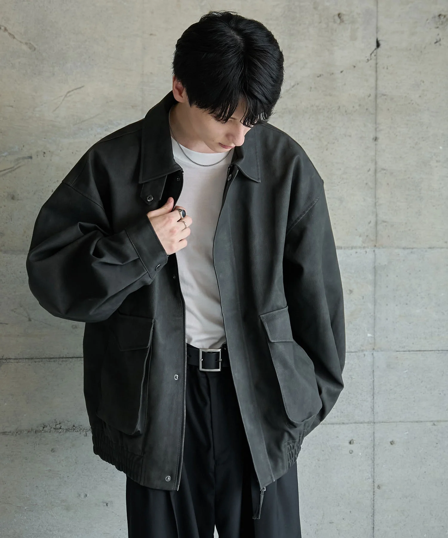 合皮2WAYフライトジャケット - Image 40