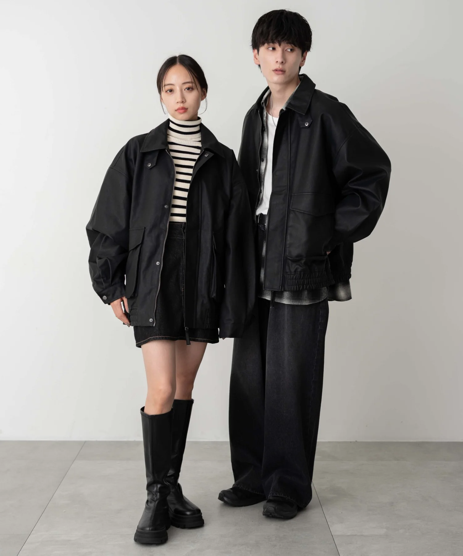 合皮2WAYフライトジャケット - Image 8