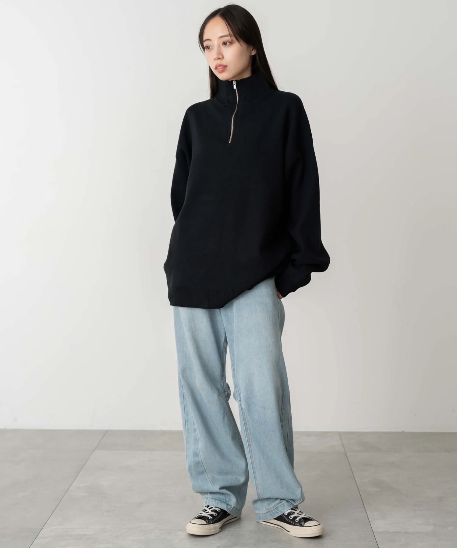 ミラノリブハーフジッププルオーバー - Image 10