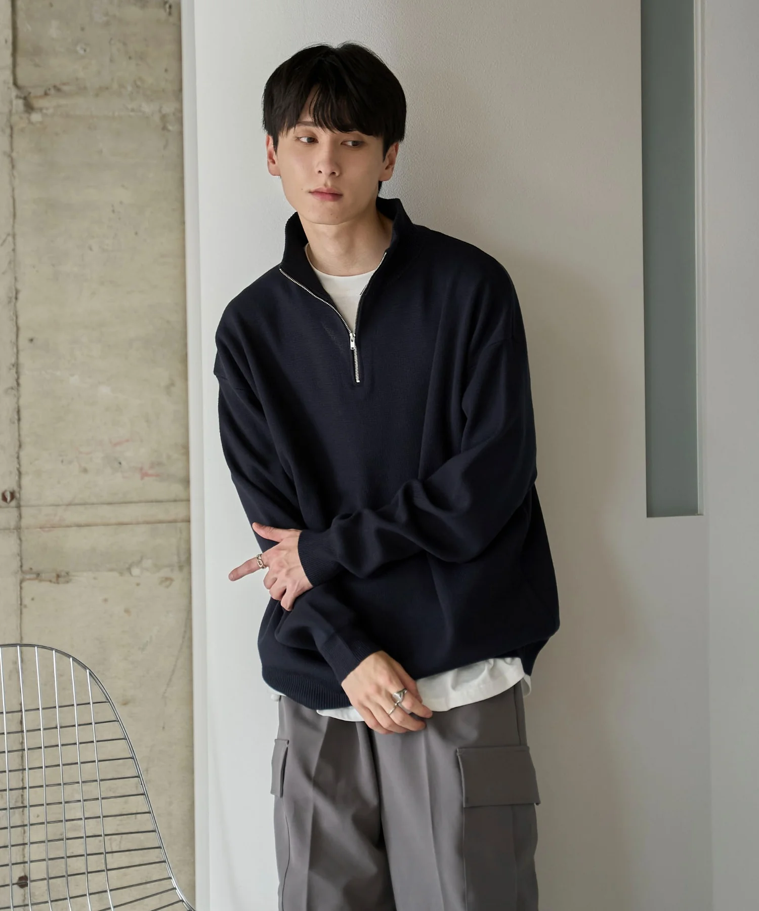 ミラノリブハーフジッププルオーバー - Image 33