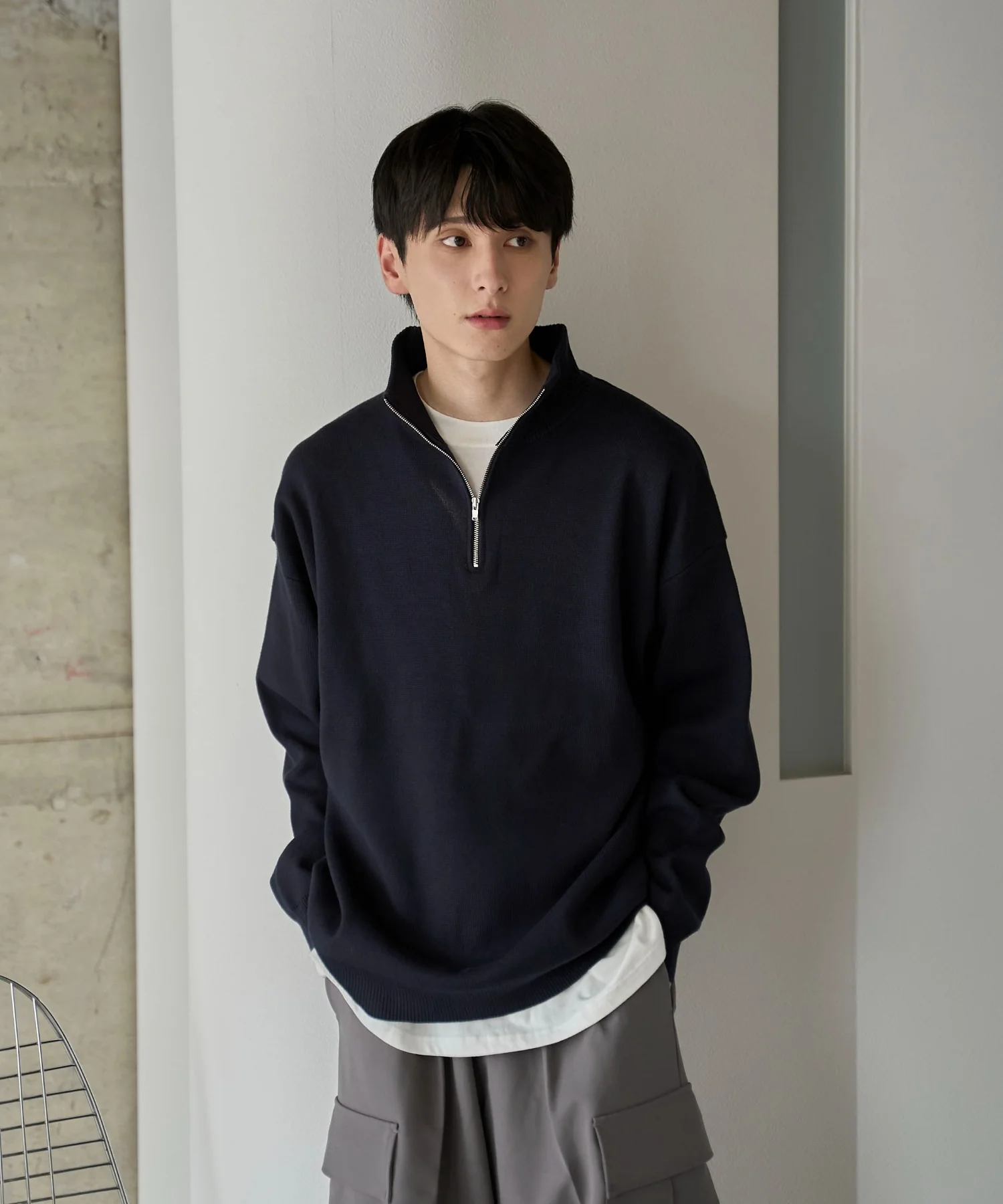 ミラノリブハーフジッププルオーバー - Image 34