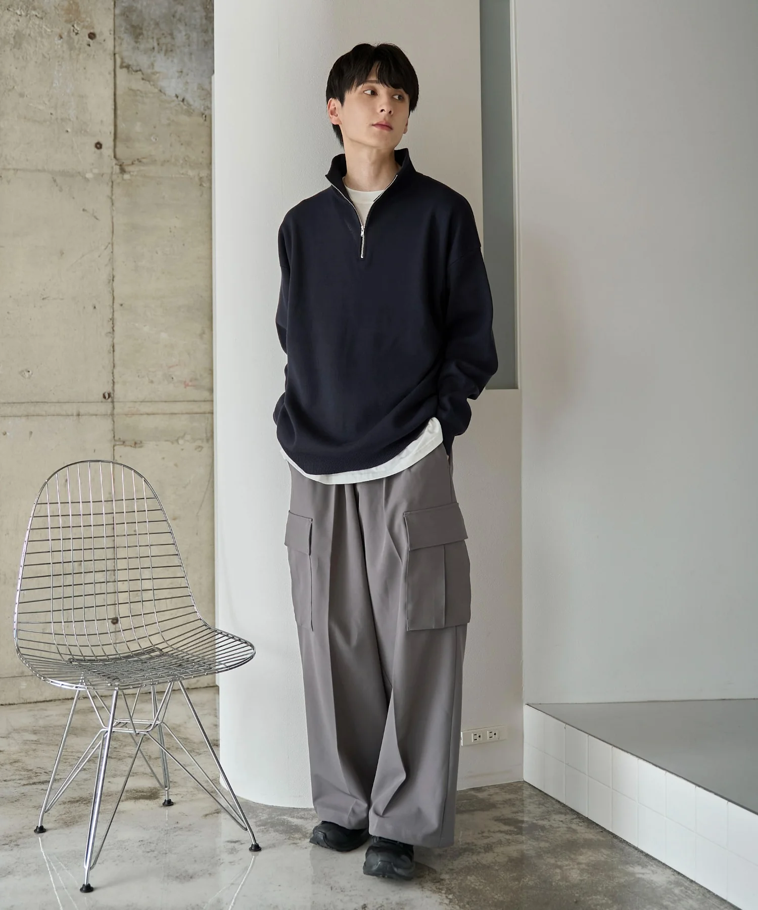 ミラノリブハーフジッププルオーバー - Image 35