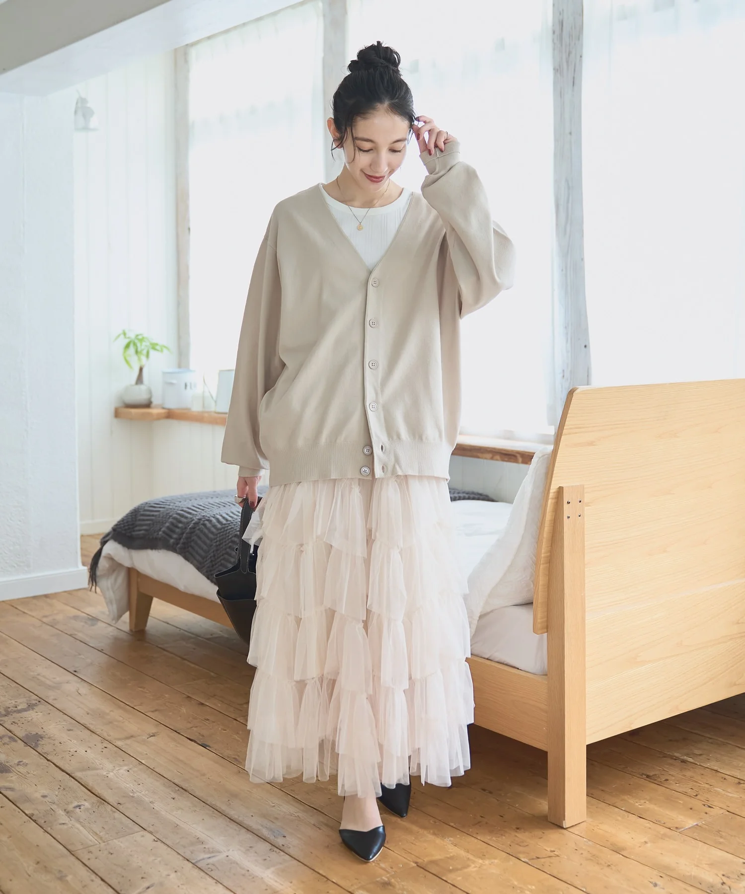 ドロップショルダーカーディガン - Image 10