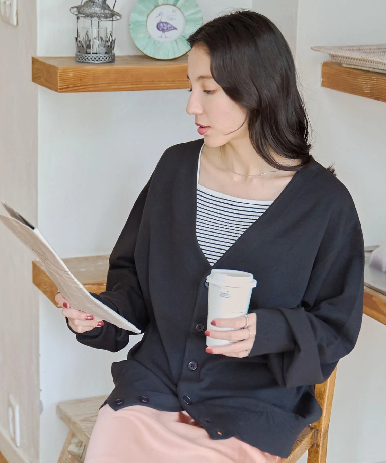 ドロップショルダーカーディガン - Image 45