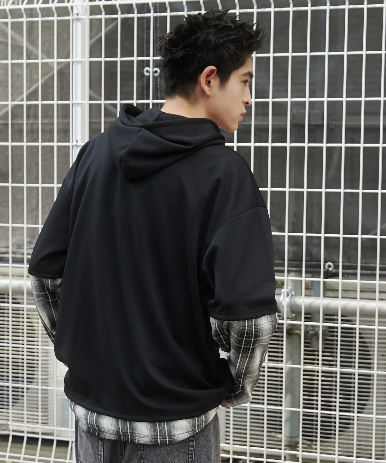 チェックレイヤードパーカー - Image 15