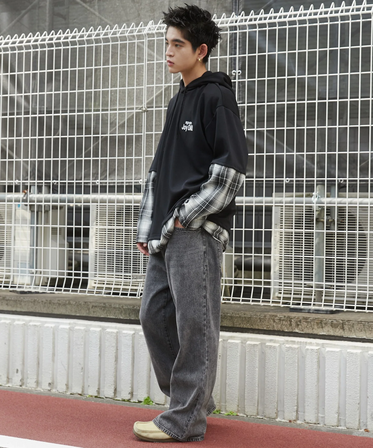 チェックレイヤードパーカー - Image 17