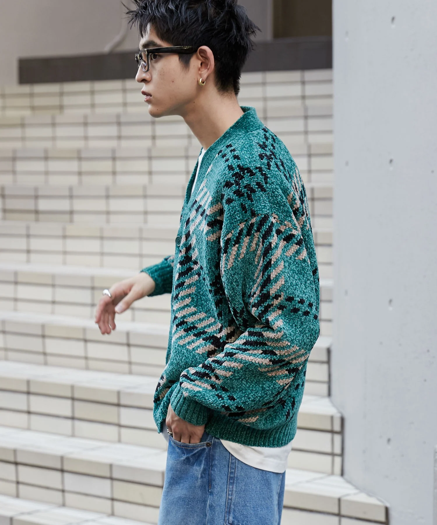 ベロアモールパターンカーディガン - Image 14