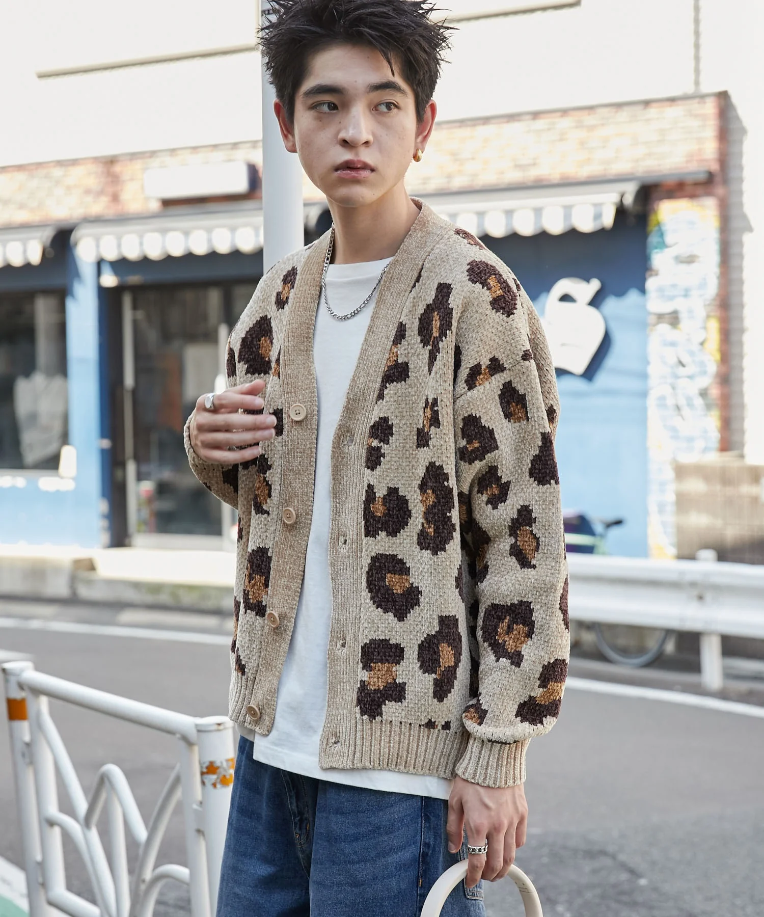 ベロアモールパターンカーディガン - Image 17