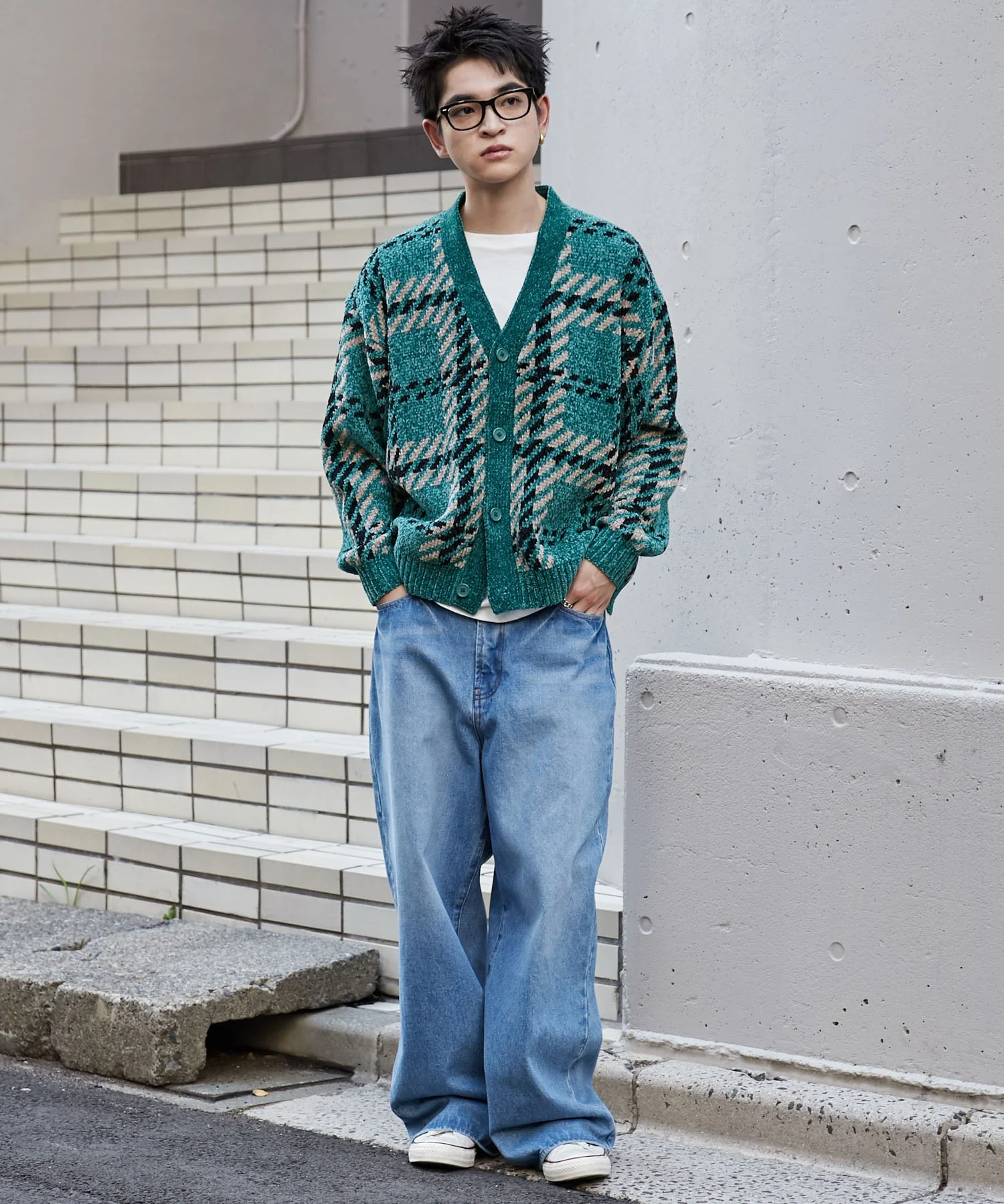 ベロアモールパターンカーディガン - Image 6