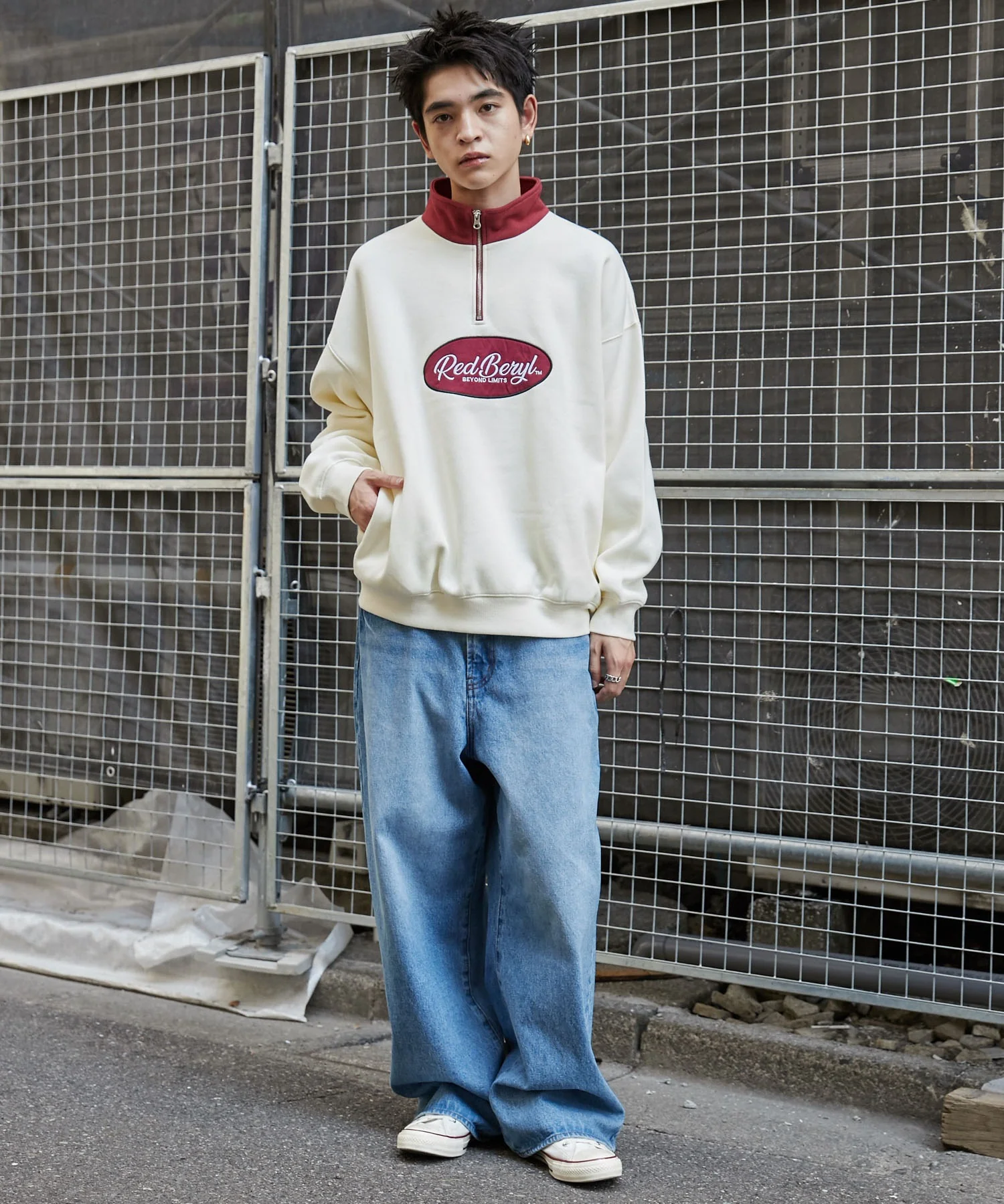 サークルロゴハーフジッププルオーバー - Image 15