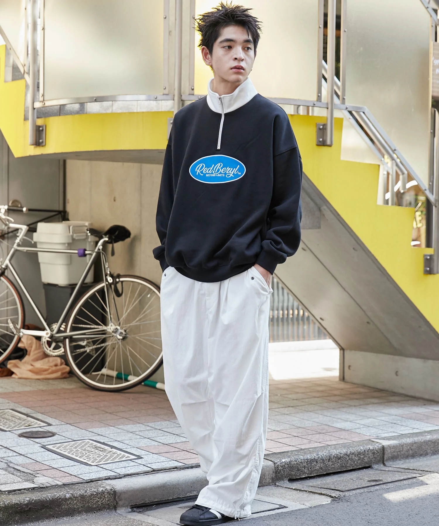 サークルロゴハーフジッププルオーバー - Image 19