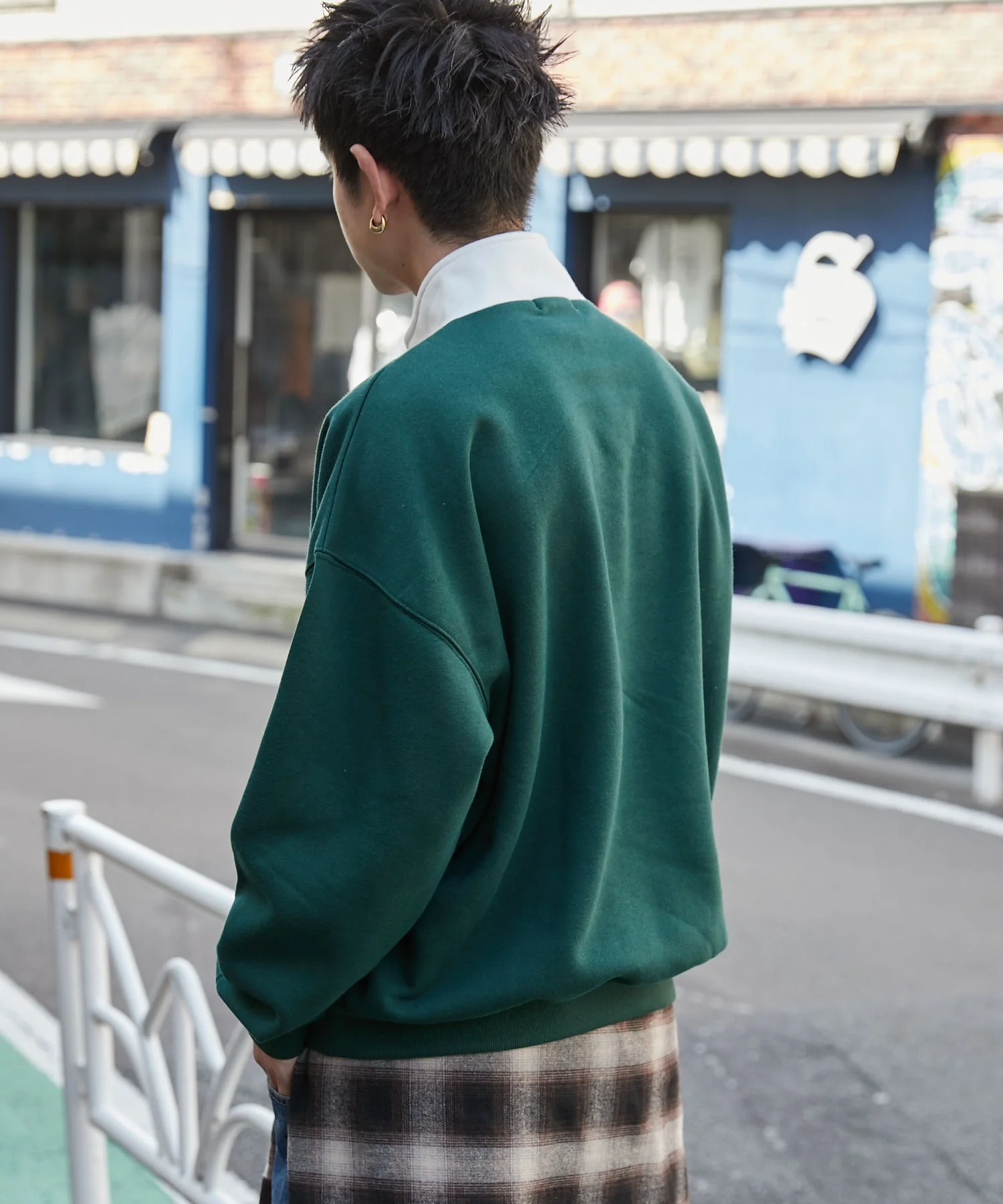 サークルロゴハーフジッププルオーバー - Image 9