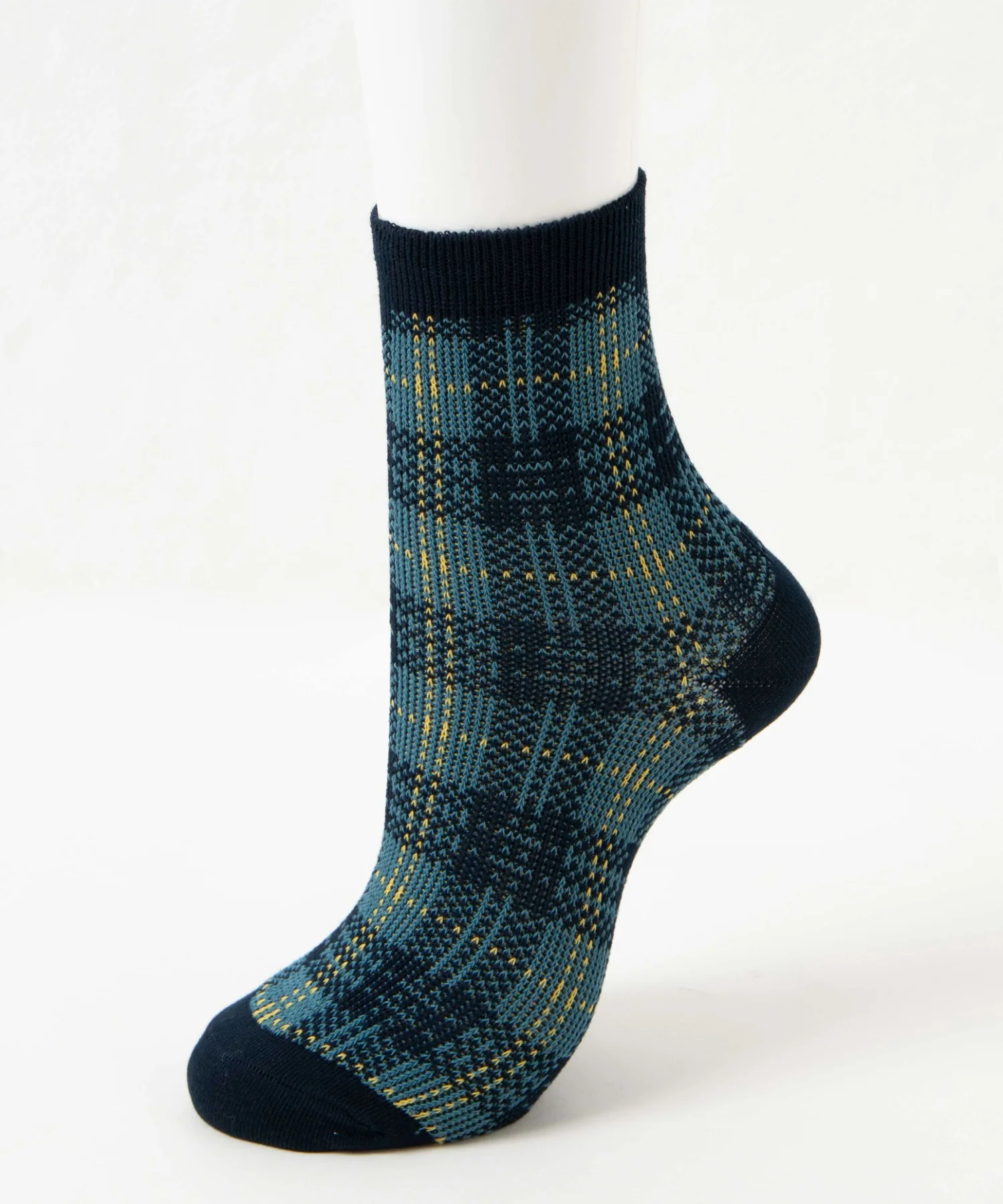 ジャガードチェックソックス(23-25cm) - Image 7