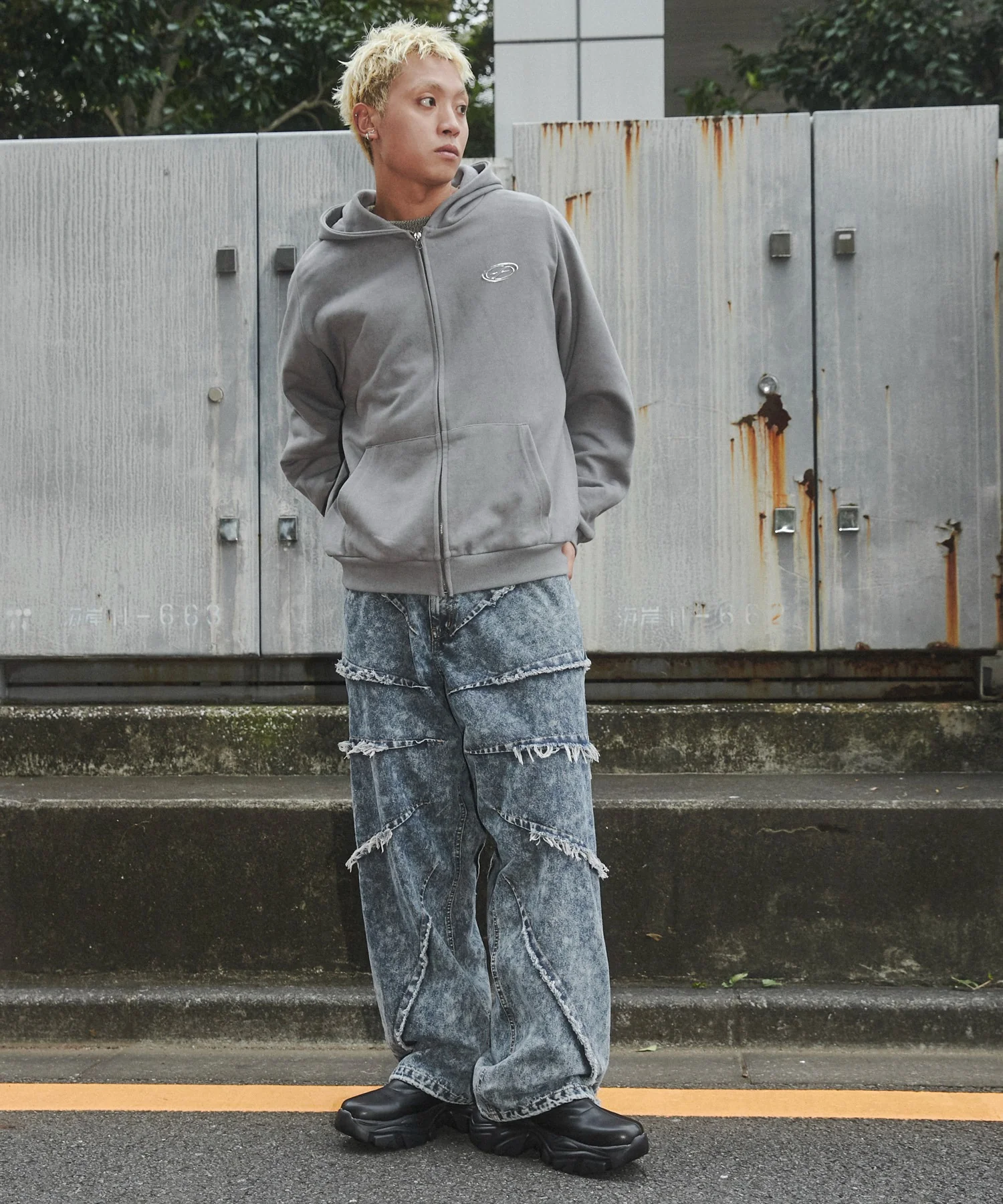 【メンズ】厚底スニーカーソールショートブーツ - Image 3