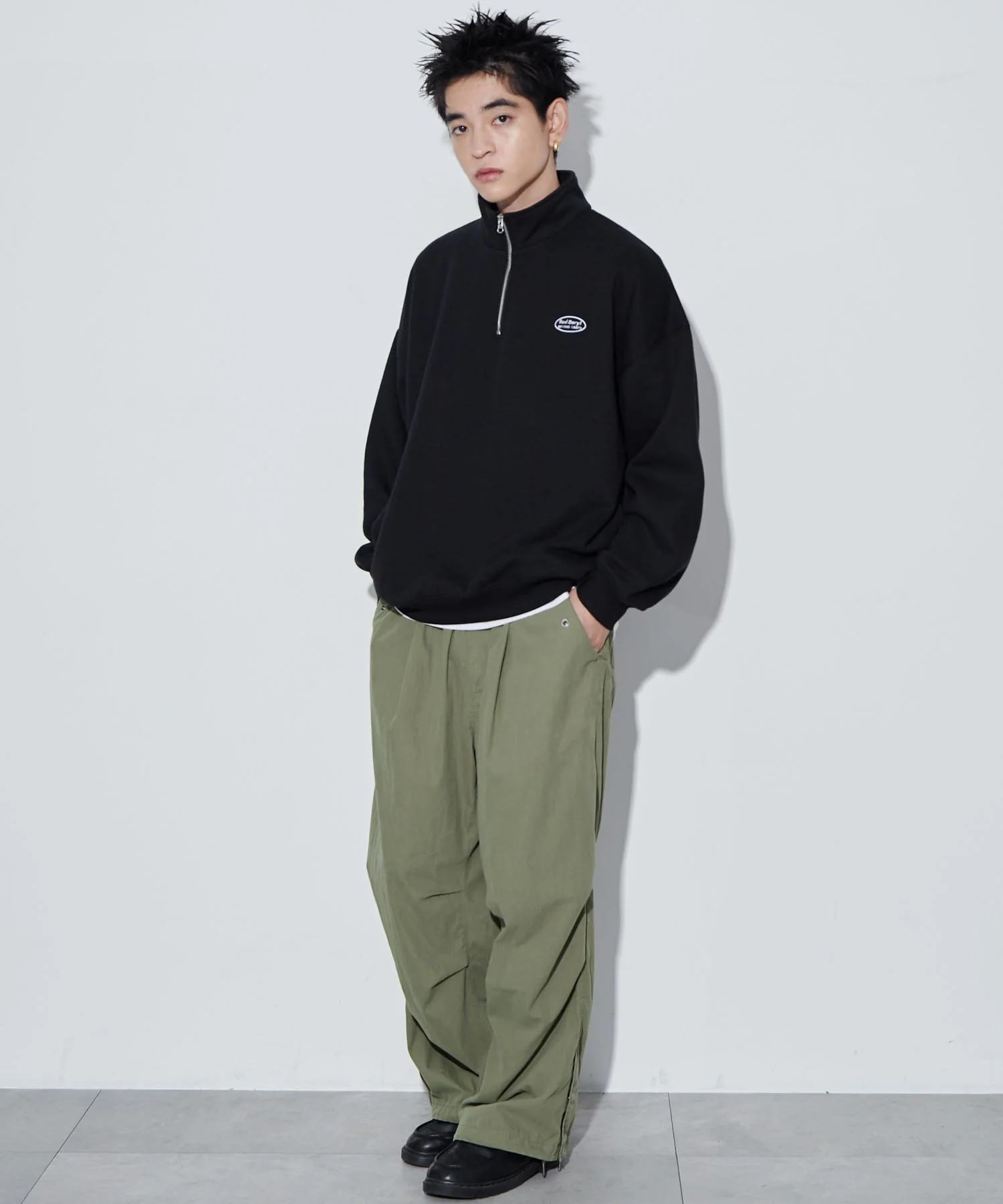ワンポイントハーフジッププルオーバー - Image 11