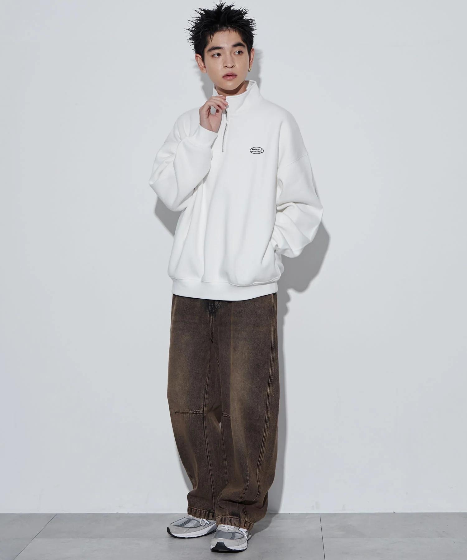 ワンポイントハーフジッププルオーバー - Image 19