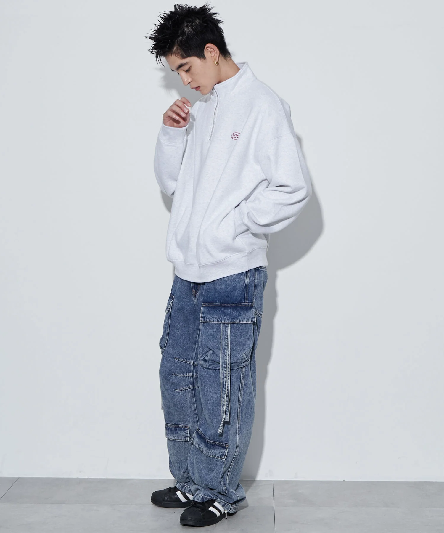 ワンポイントハーフジッププルオーバー - Image 5
