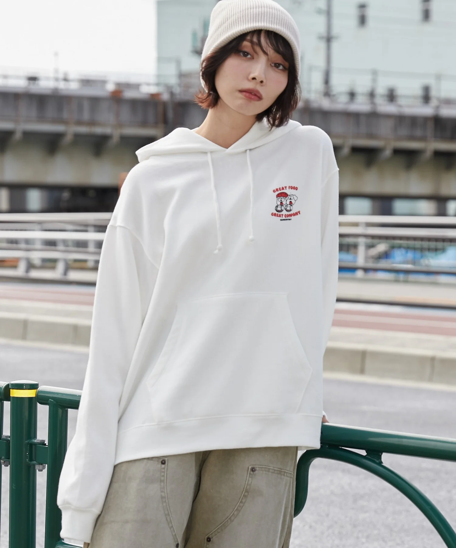 リラックスフィットTHEBOYグラフィックパーカー - Image 16