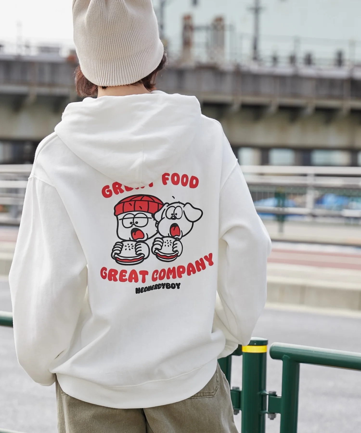 リラックスフィットTHEBOYグラフィックパーカー - Image 18