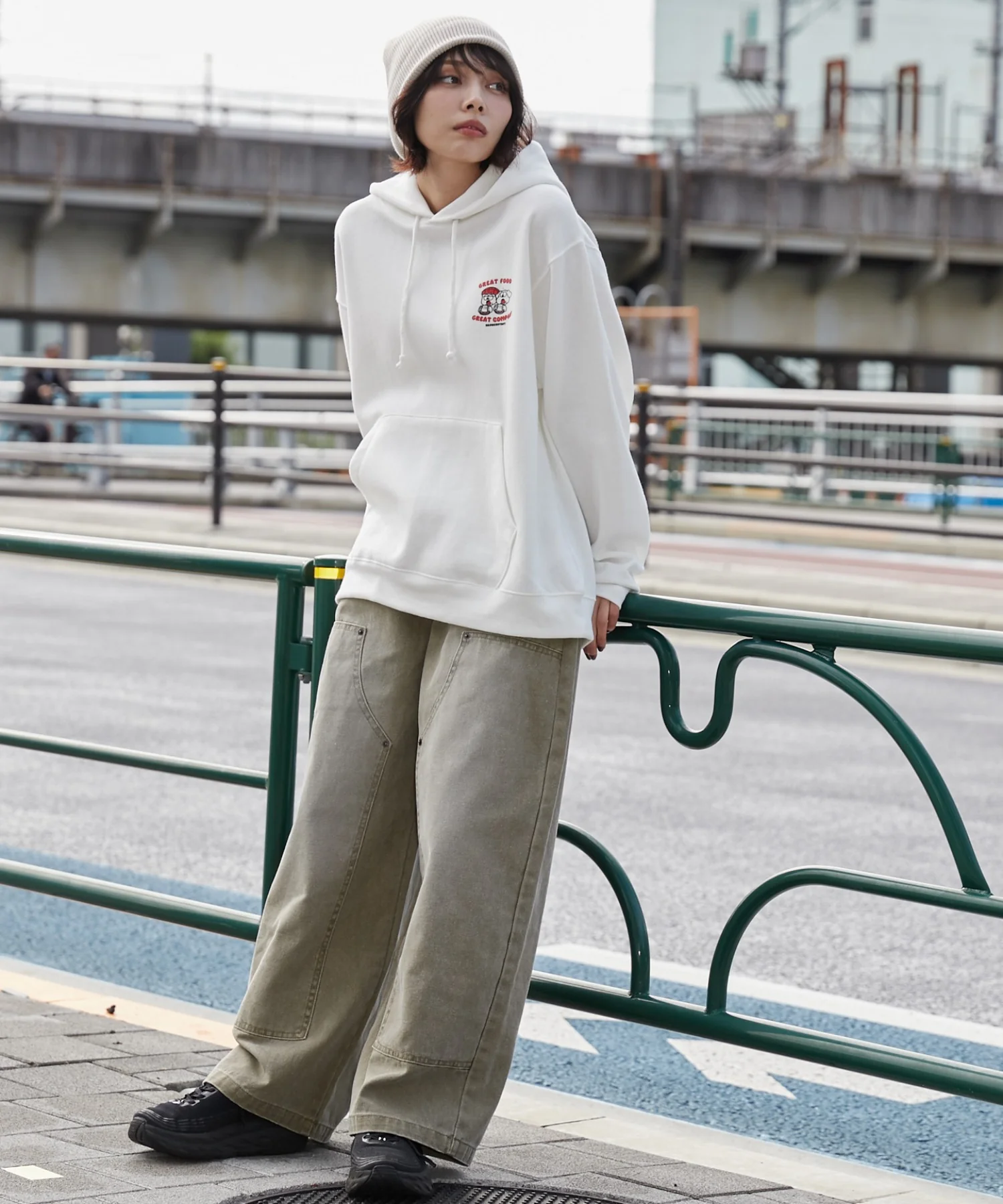 リラックスフィットTHEBOYグラフィックパーカー - Image 19