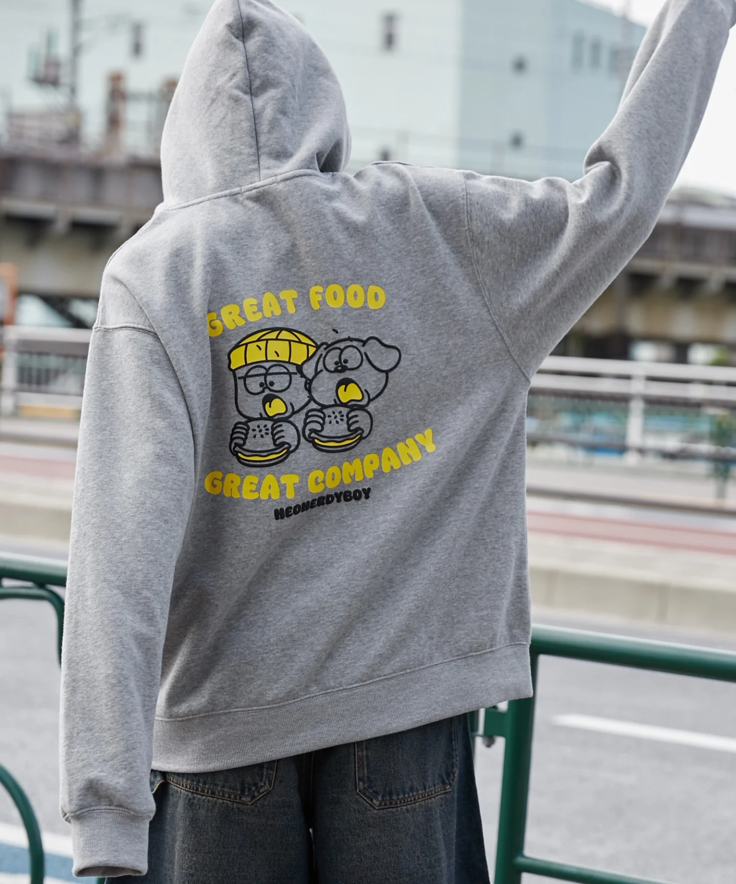リラックスフィットTHEBOYグラフィックパーカー - Image 27