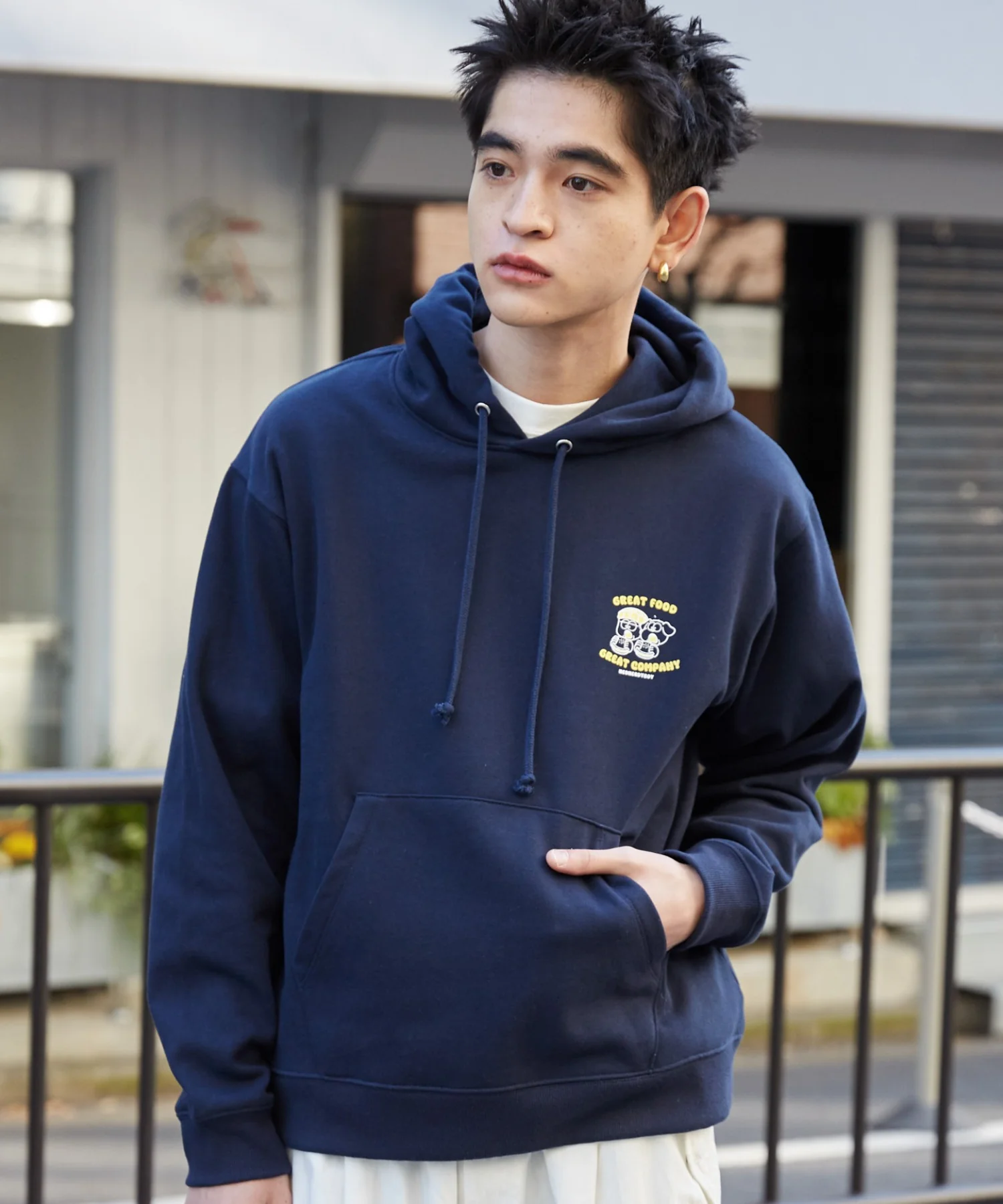 リラックスフィットTHEBOYグラフィックパーカー - Image 35