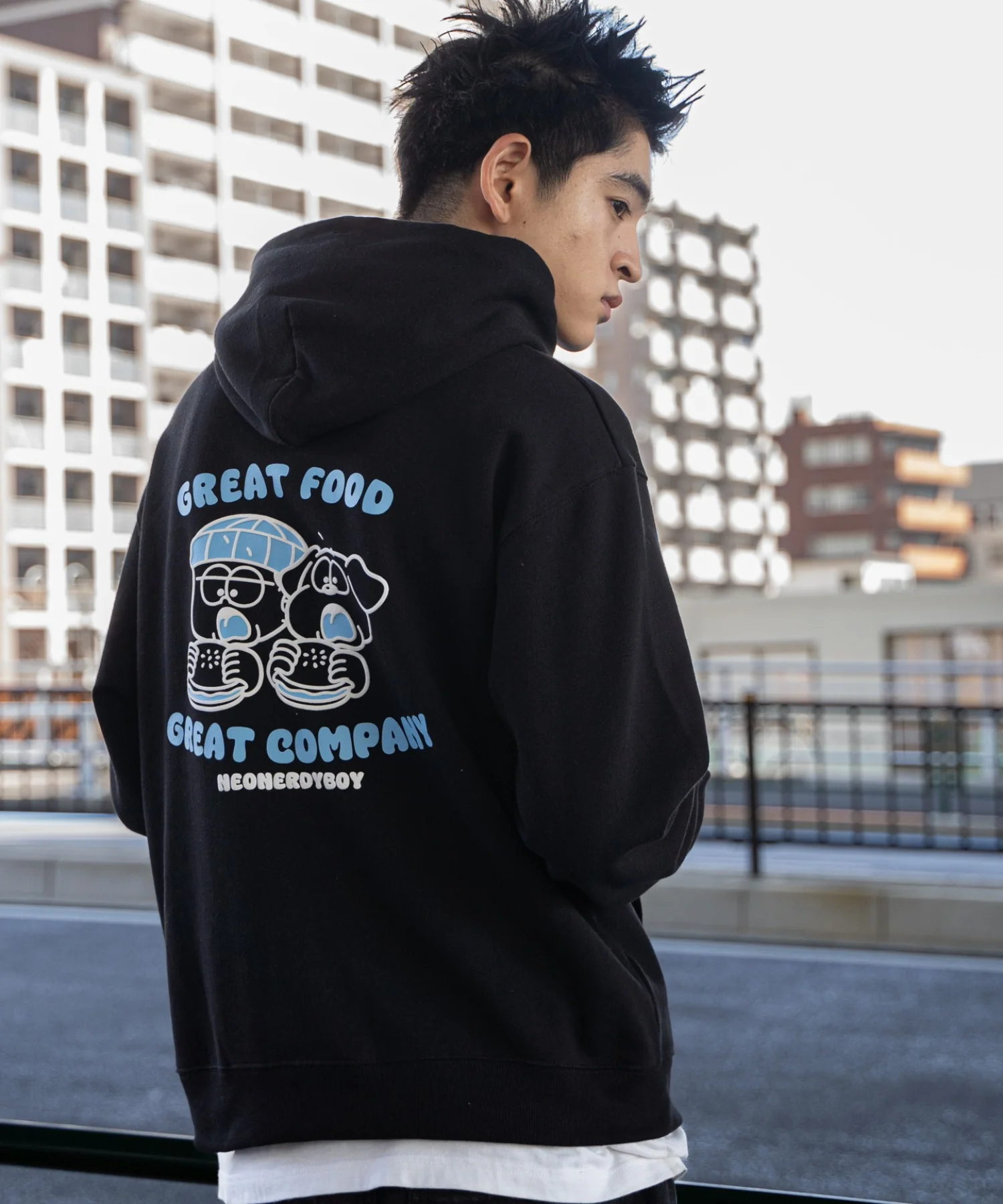 リラックスフィットTHEBOYグラフィックパーカー - Image 7